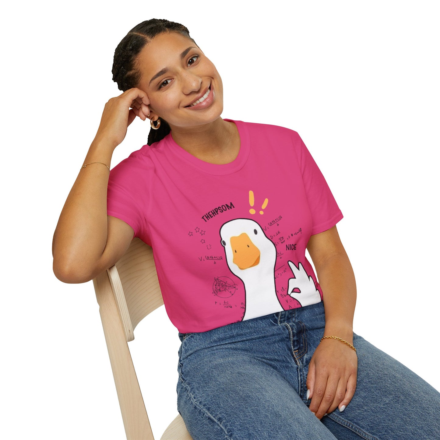 Cartoon Quirky Goose Unisex T-Shirt