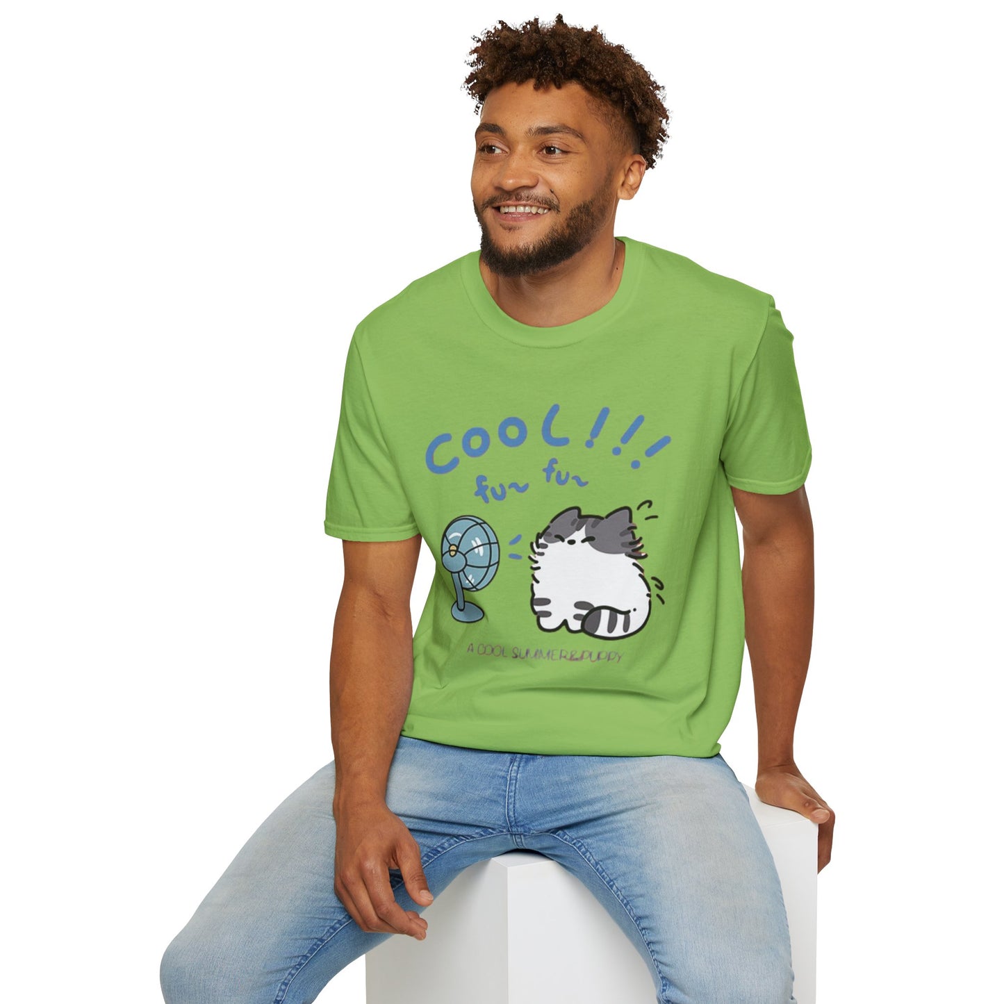 Cartoon Cool Cat Unisex T-Shirt