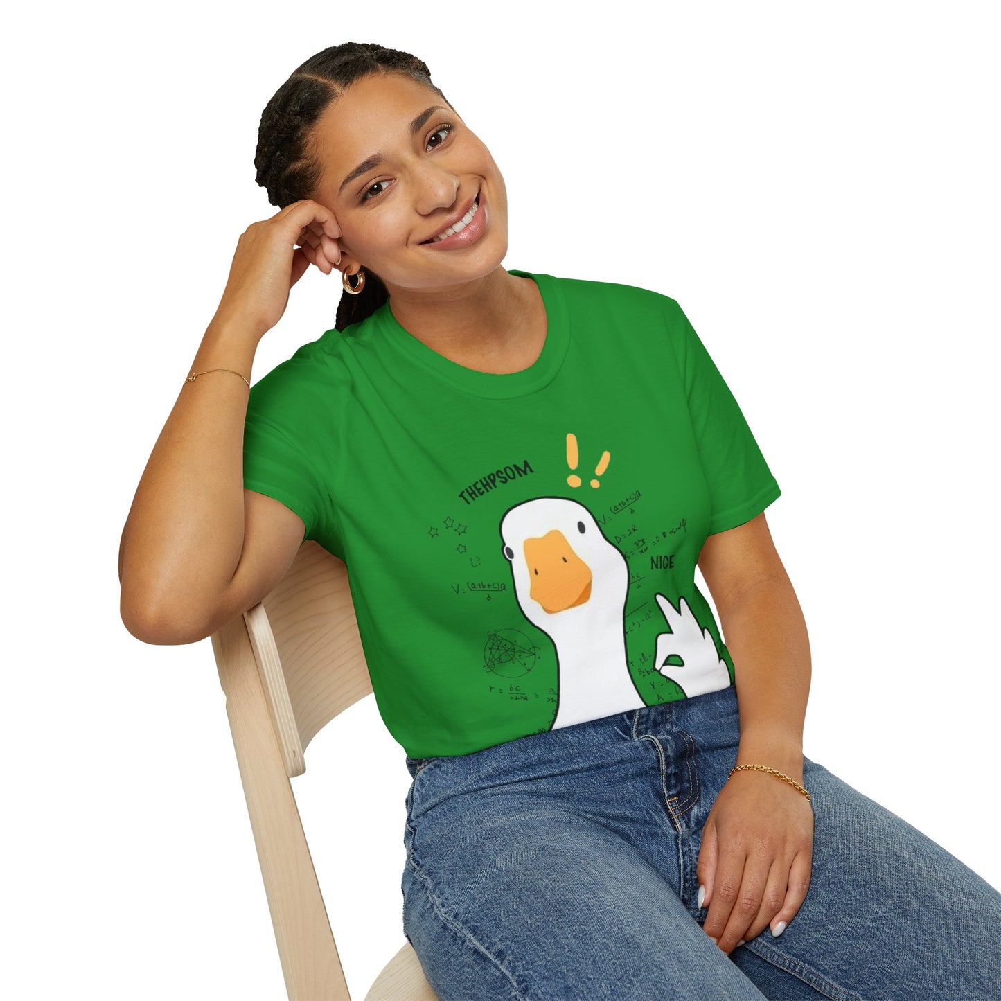 Cartoon Quirky Goose Unisex T-Shirt