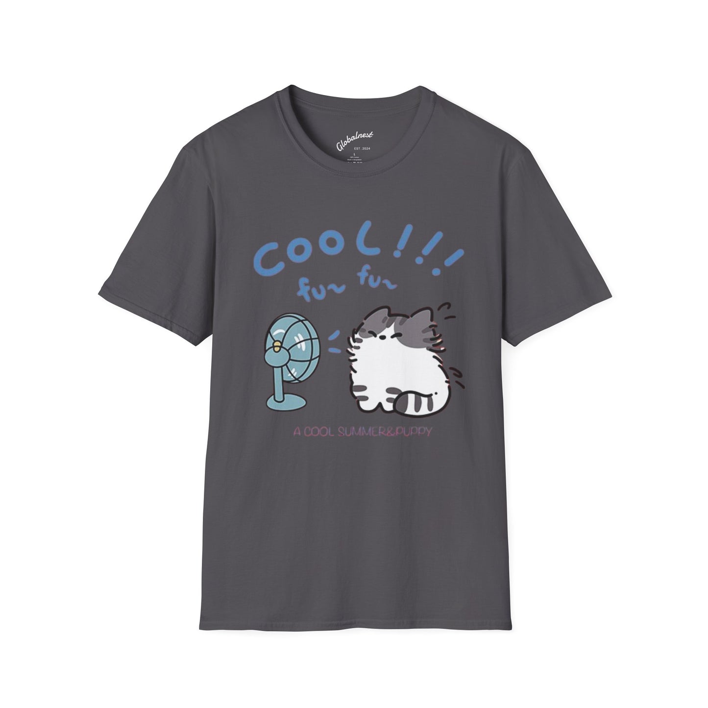 Cartoon Cool Cat Unisex T-Shirt