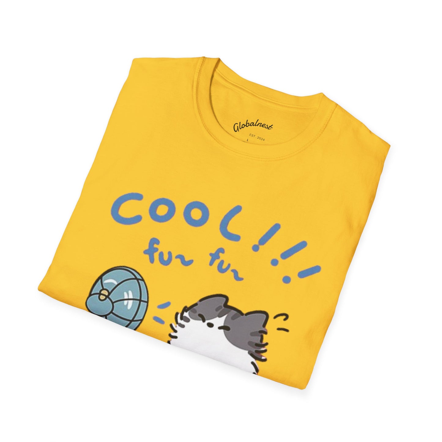 Cartoon Cool Cat Unisex T-Shirt