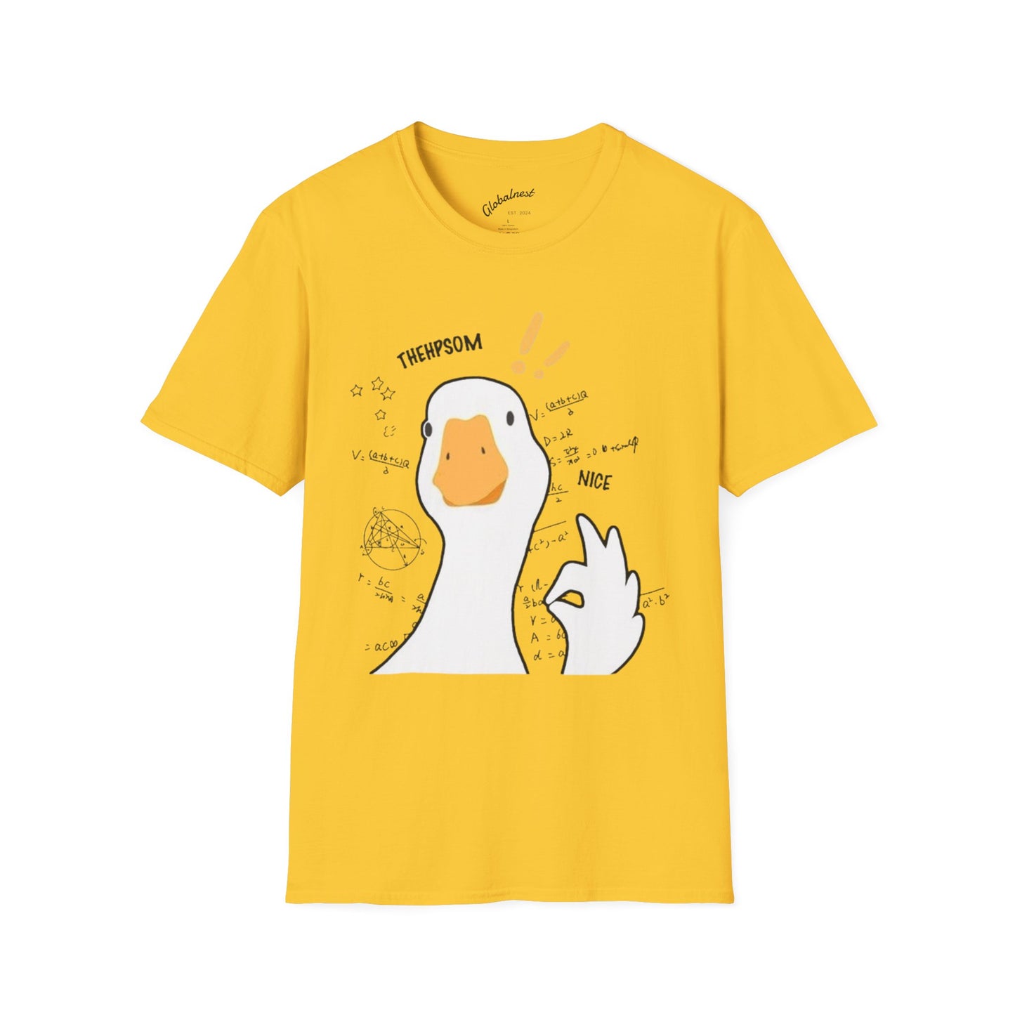 Cartoon Quirky Goose Unisex T-Shirt