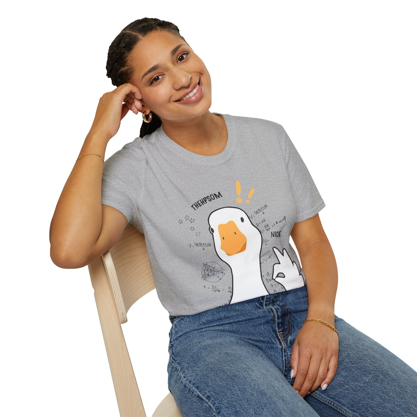Cartoon Quirky Goose Unisex T-Shirt