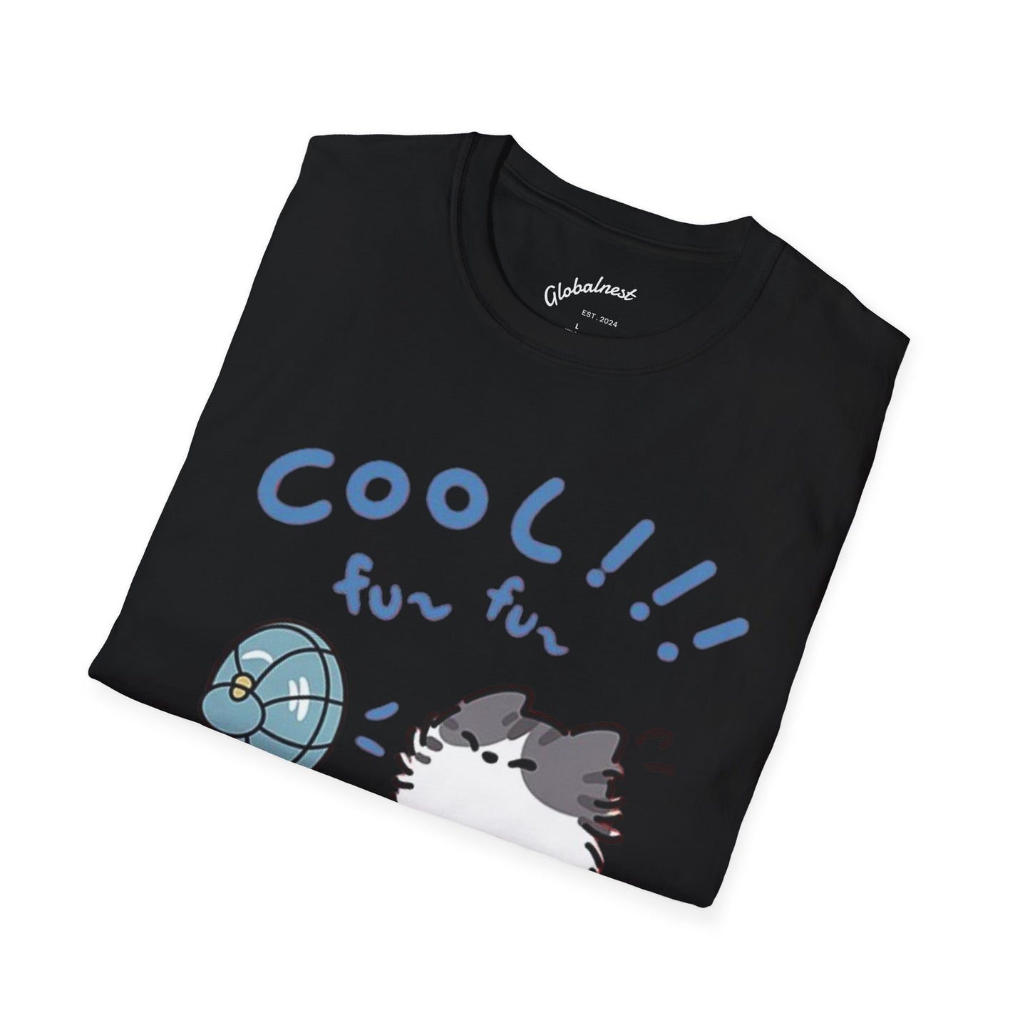 Cartoon Cool Cat Unisex T-Shirt