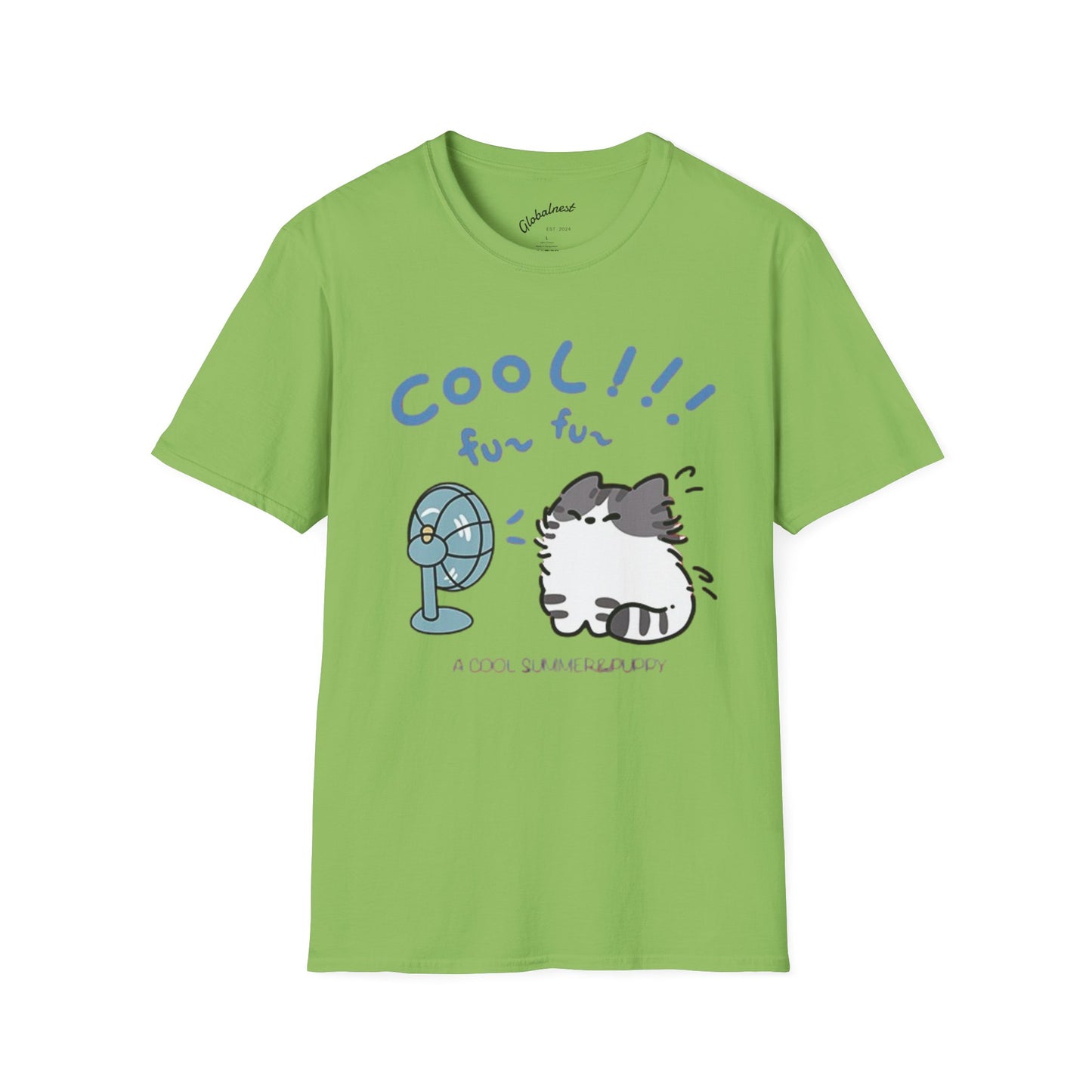 Cartoon Cool Cat Unisex T-Shirt