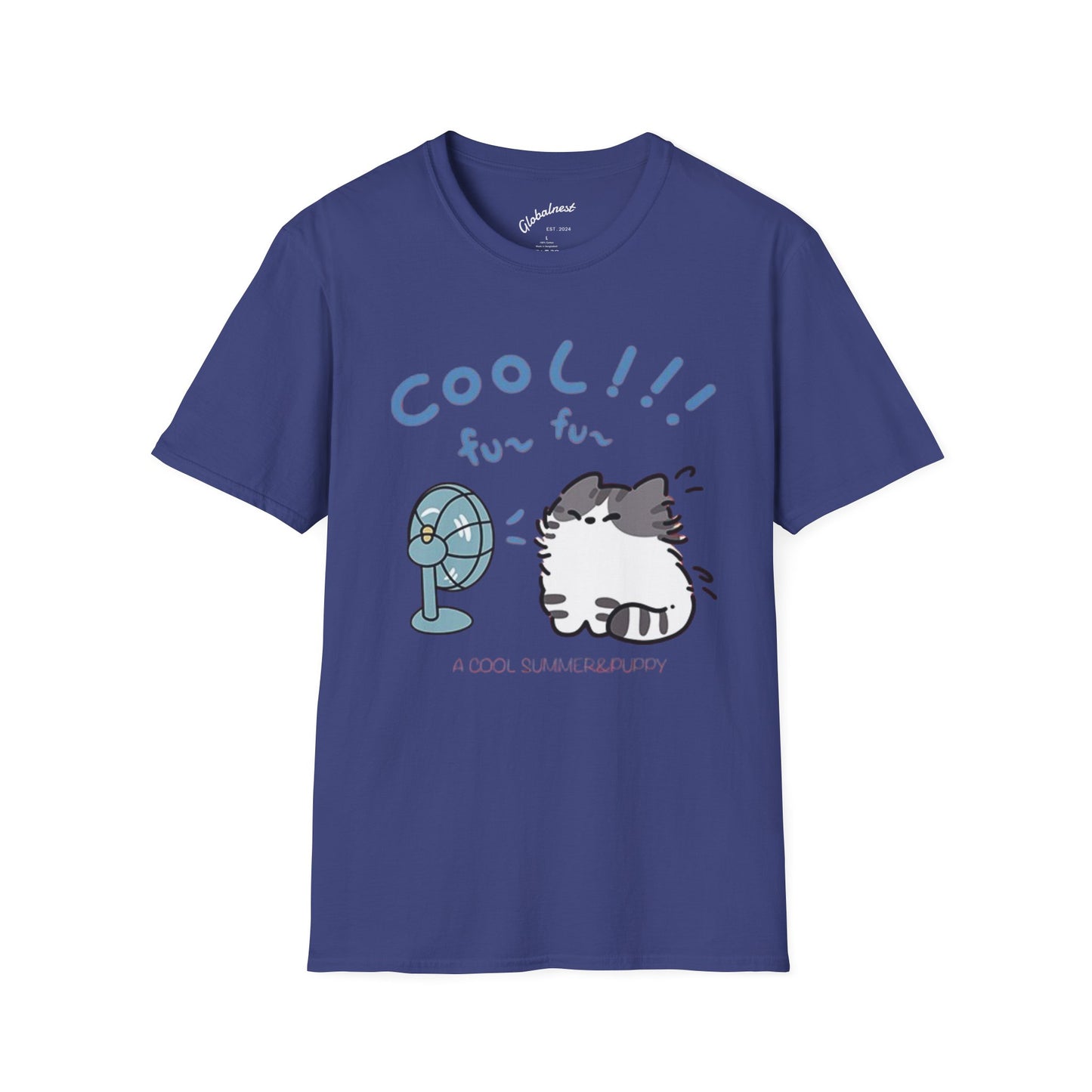 Cartoon Cool Cat Unisex T-Shirt