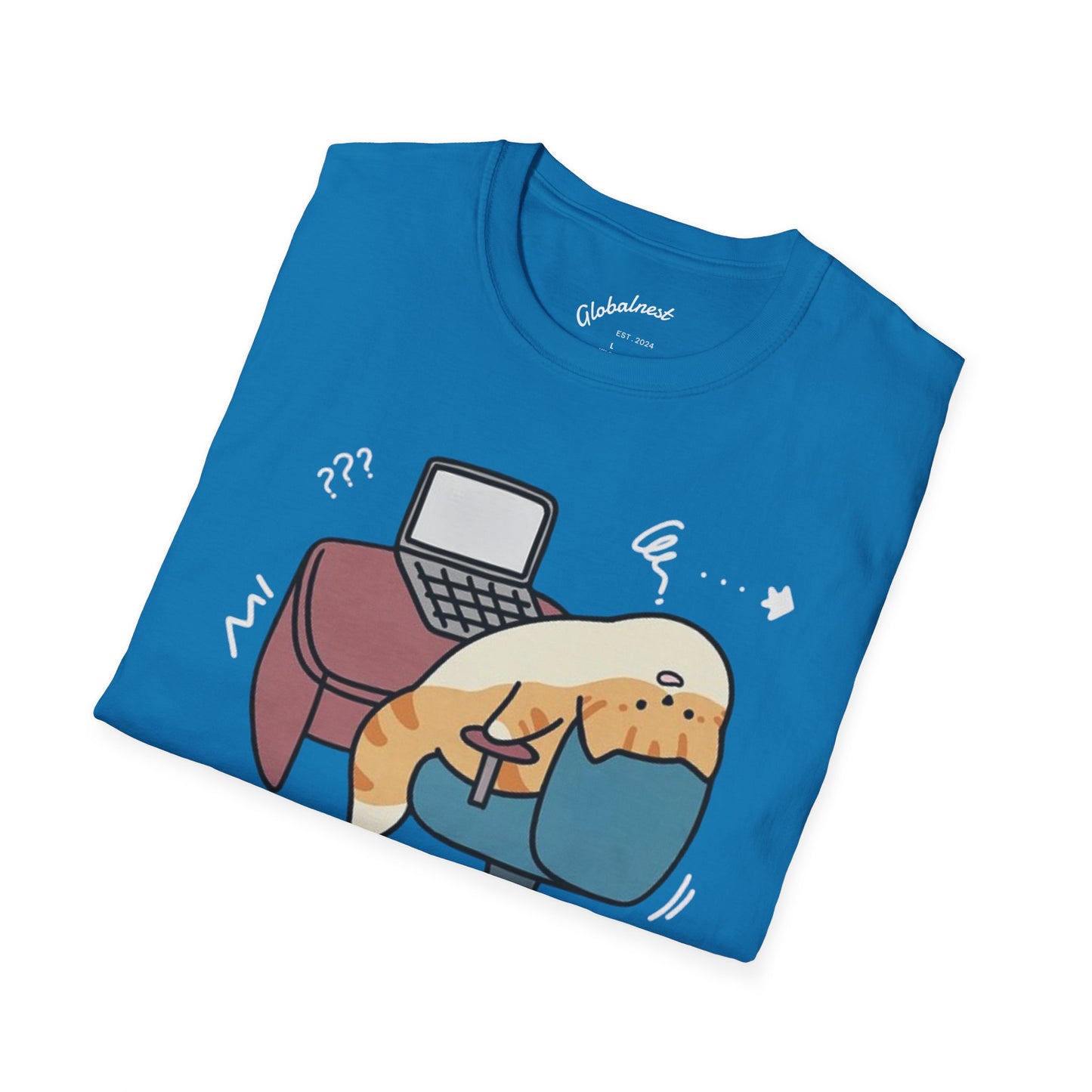 Cartoon Cozy Cat Unisex T-Shirt