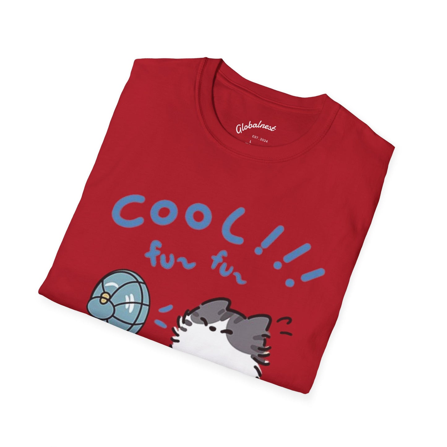 Cartoon Cool Cat Unisex T-Shirt