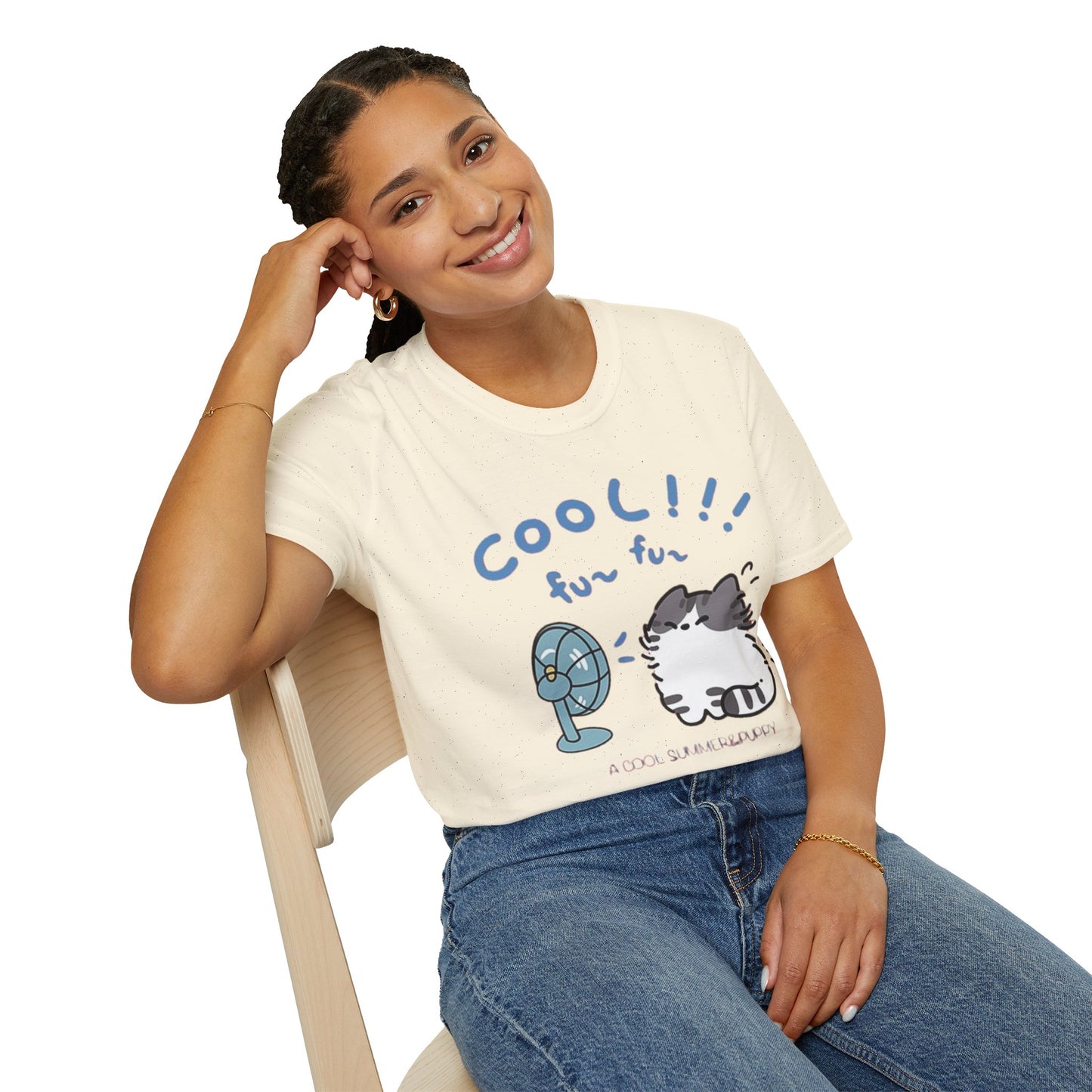 Cartoon Cool Cat Unisex T-Shirt