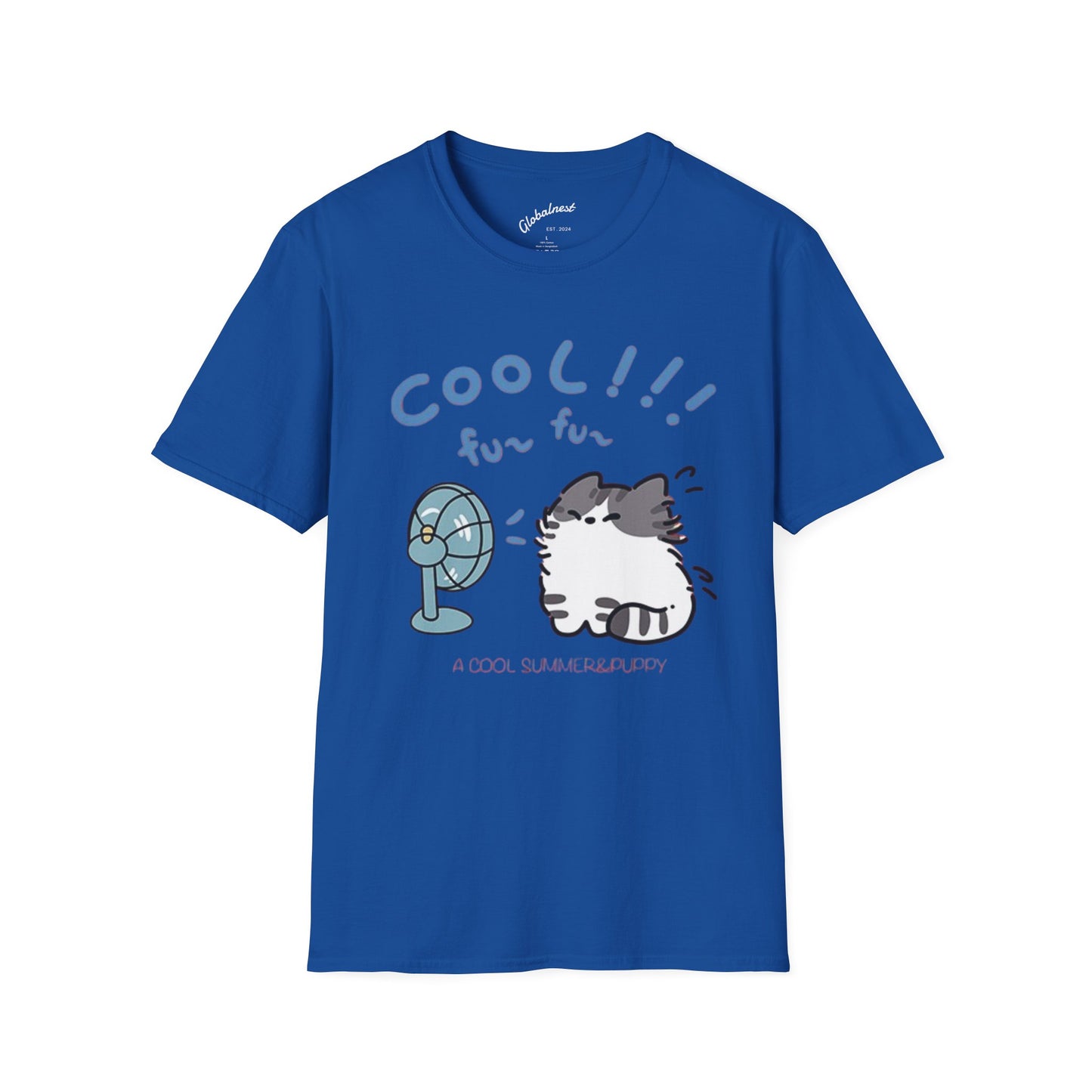 Cartoon Cool Cat Unisex T-Shirt