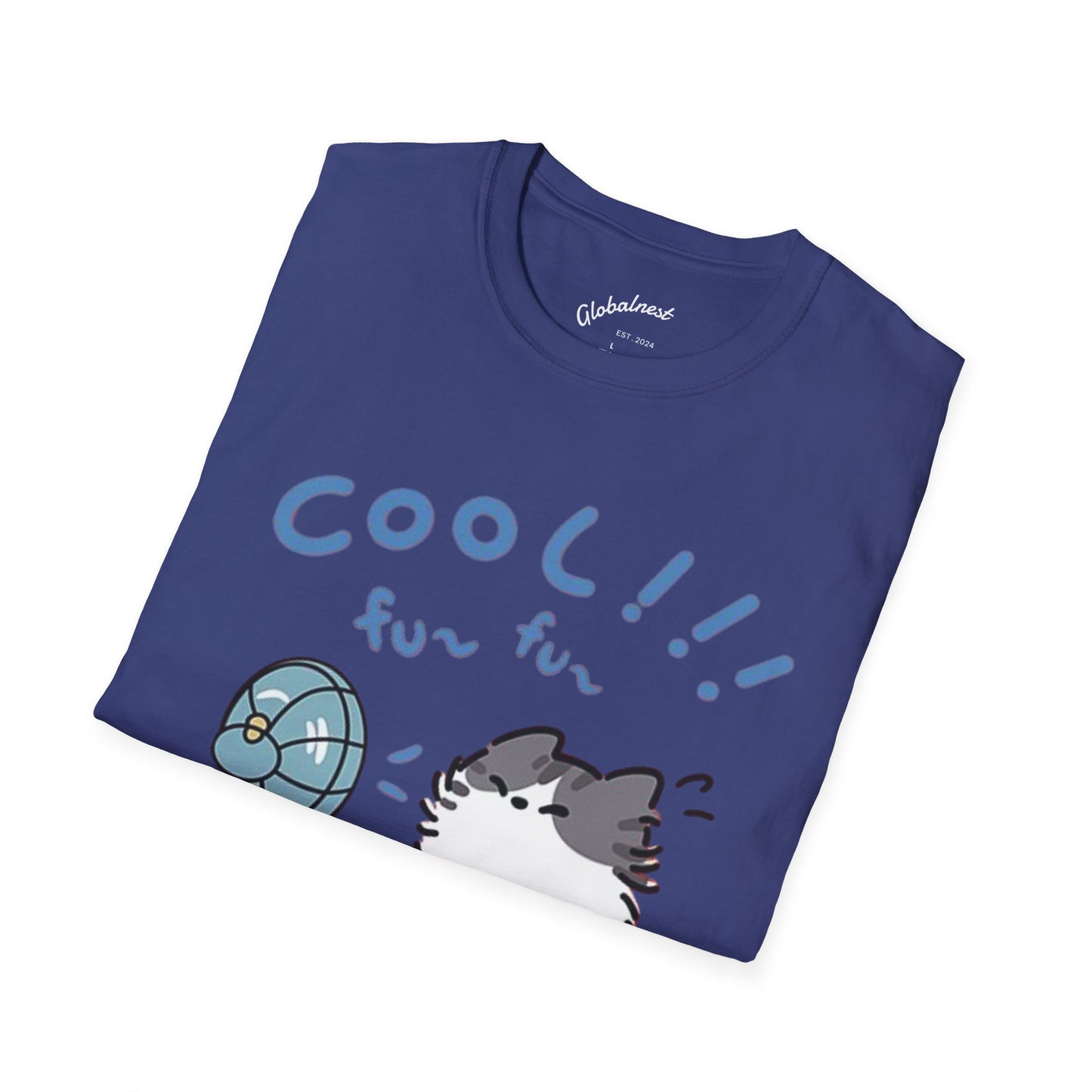 Cartoon Cool Cat Unisex T-Shirt