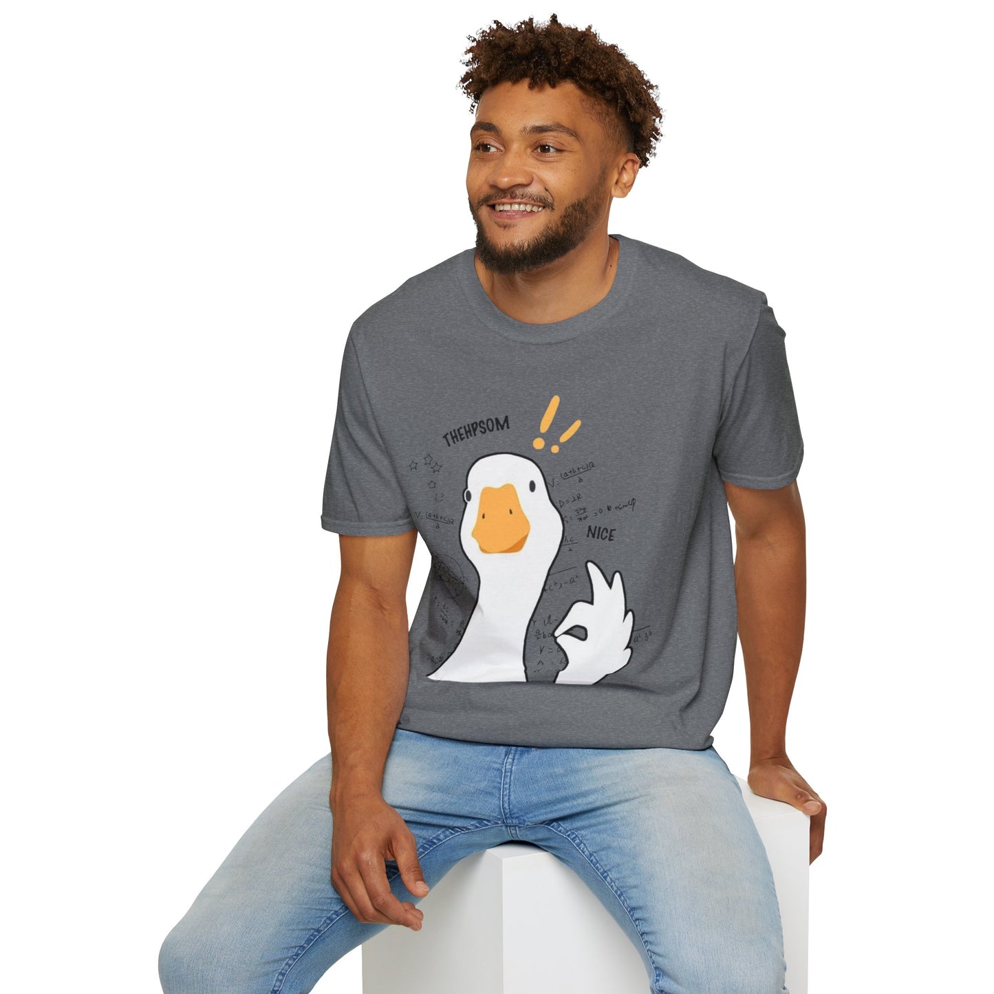 Cartoon Quirky Goose Unisex T-Shirt