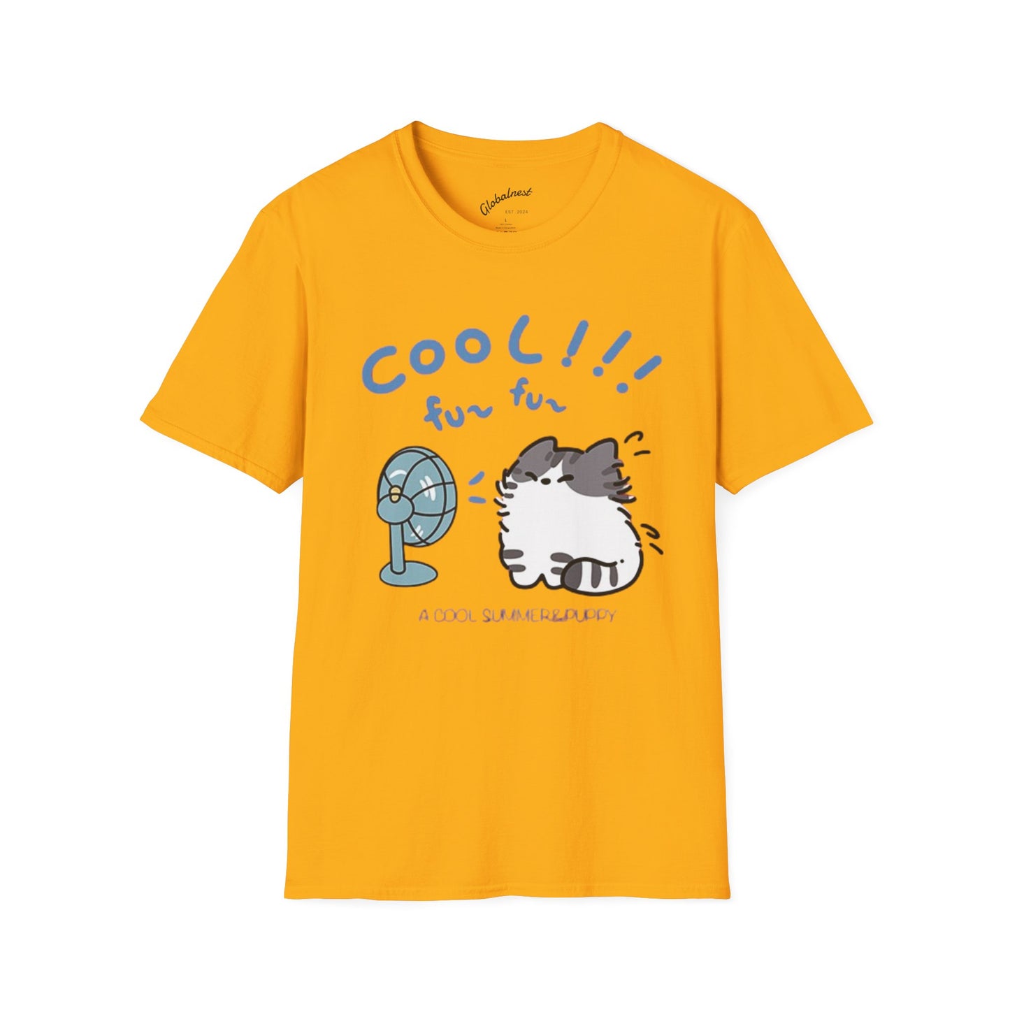 Cartoon Cool Cat Unisex T-Shirt