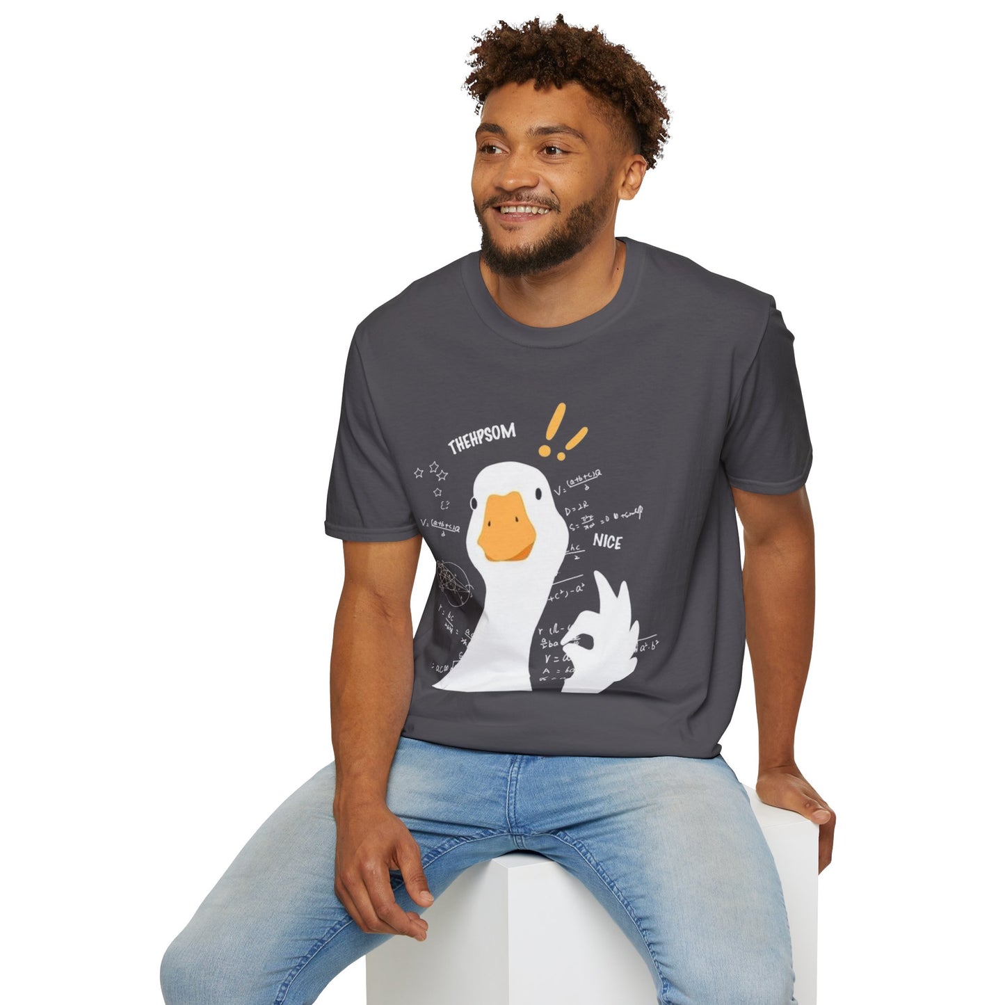 Cartoon Quirky Goose Unisex T-Shirt