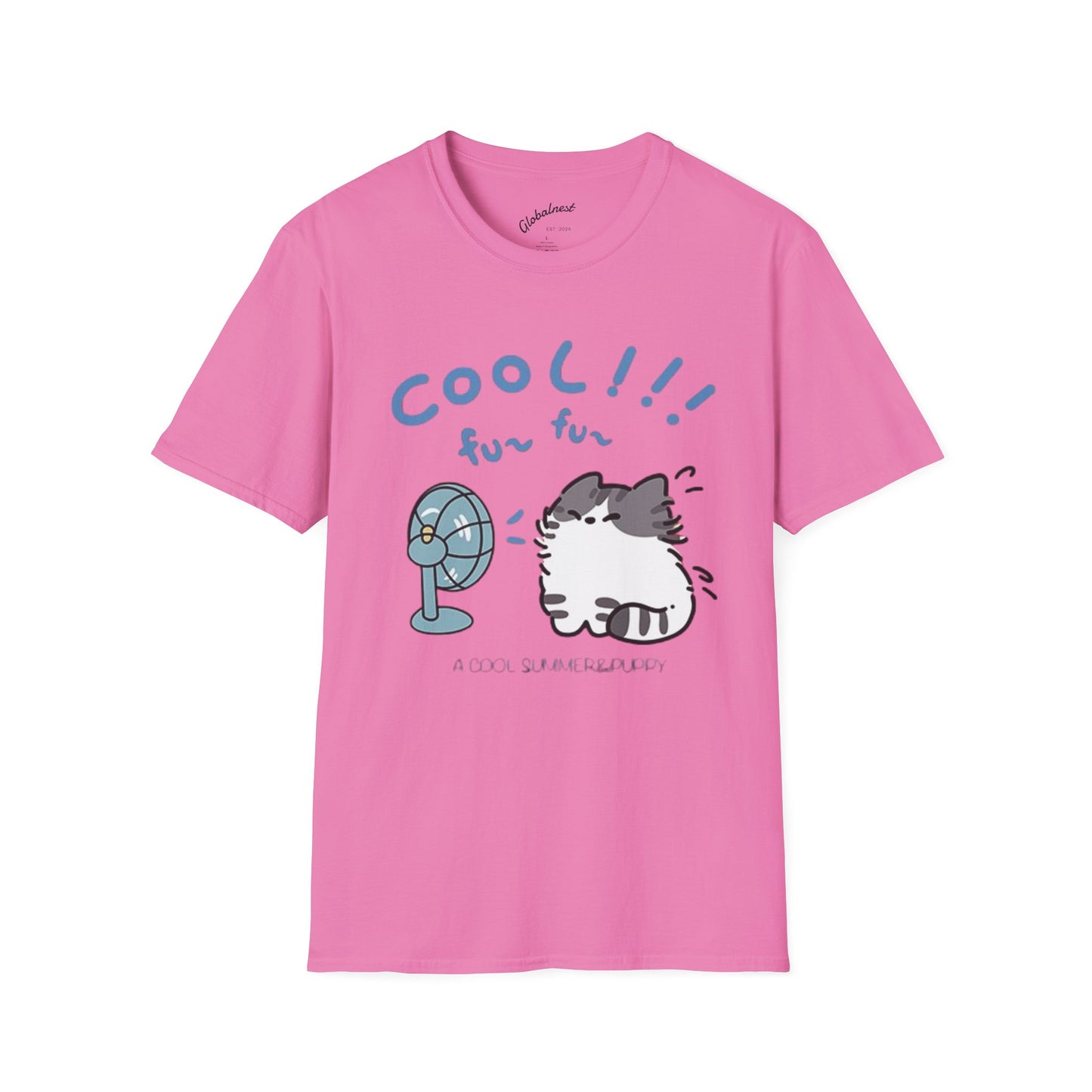 Cartoon Cool Cat Unisex T-Shirt