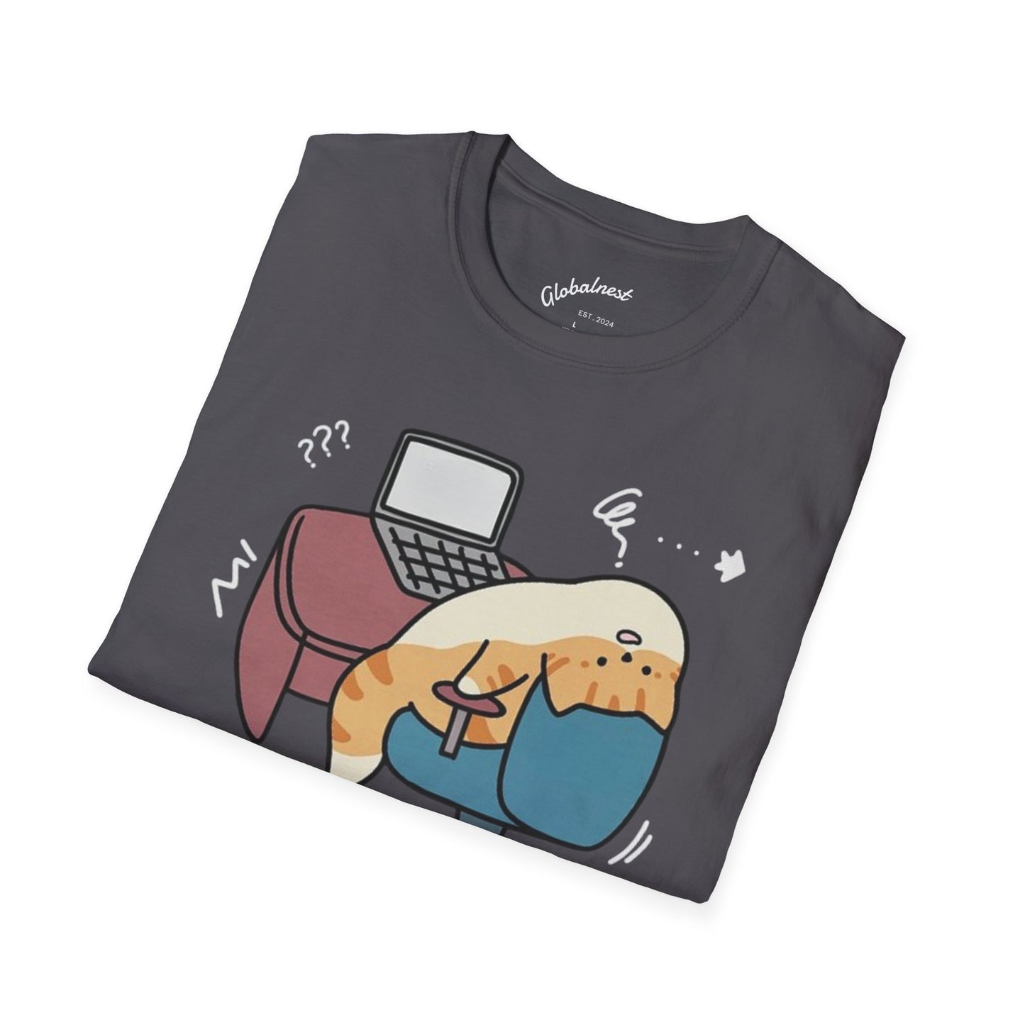 Cartoon Cozy Cat Unisex T-Shirt