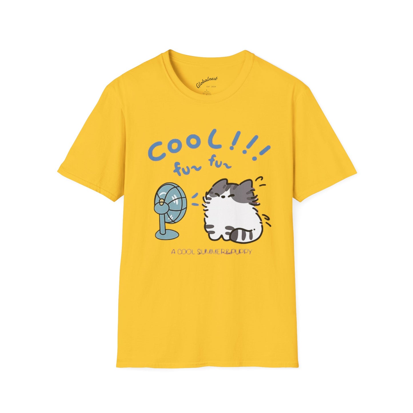 Cartoon Cool Cat Unisex T-Shirt
