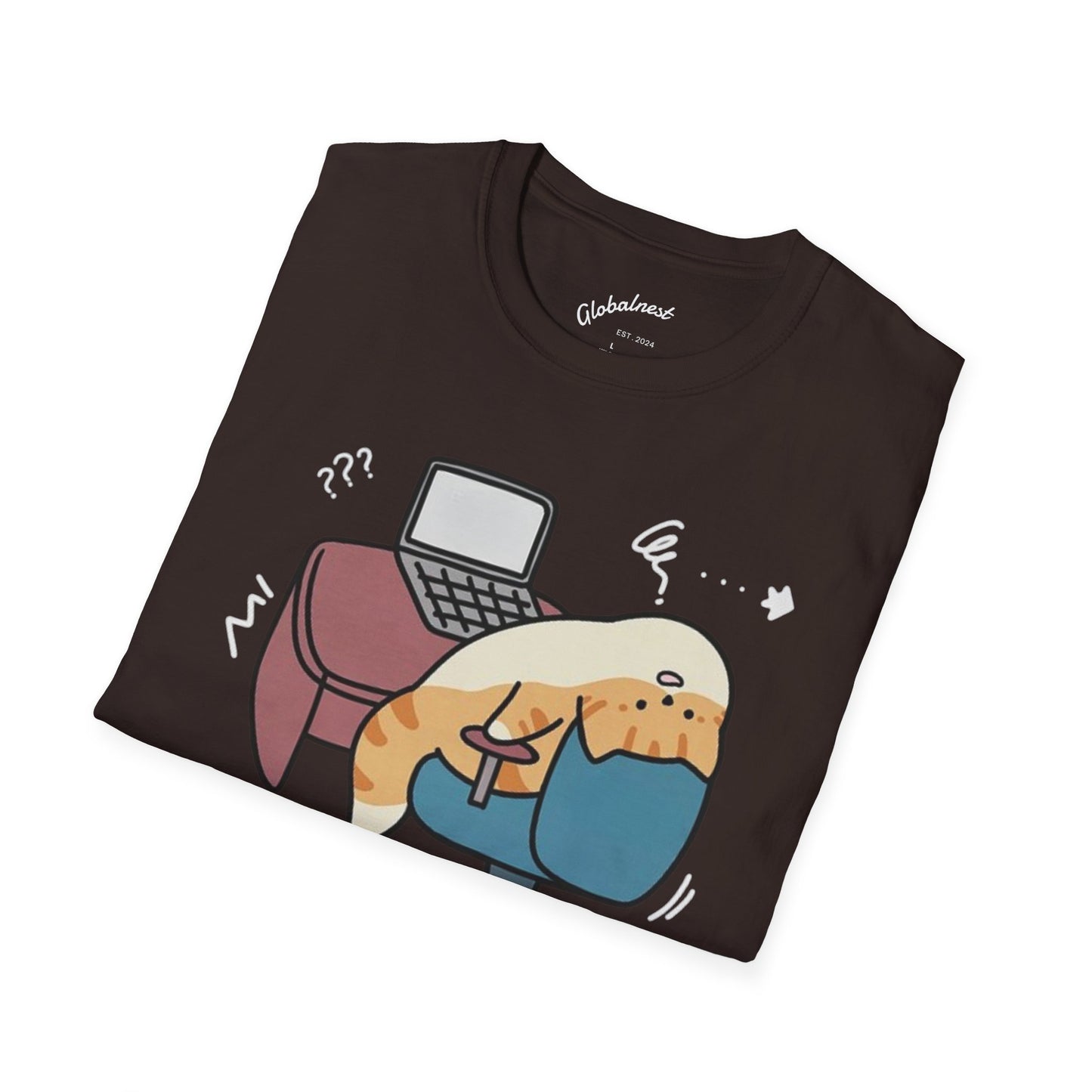 Cartoon Cozy Cat Unisex T-Shirt