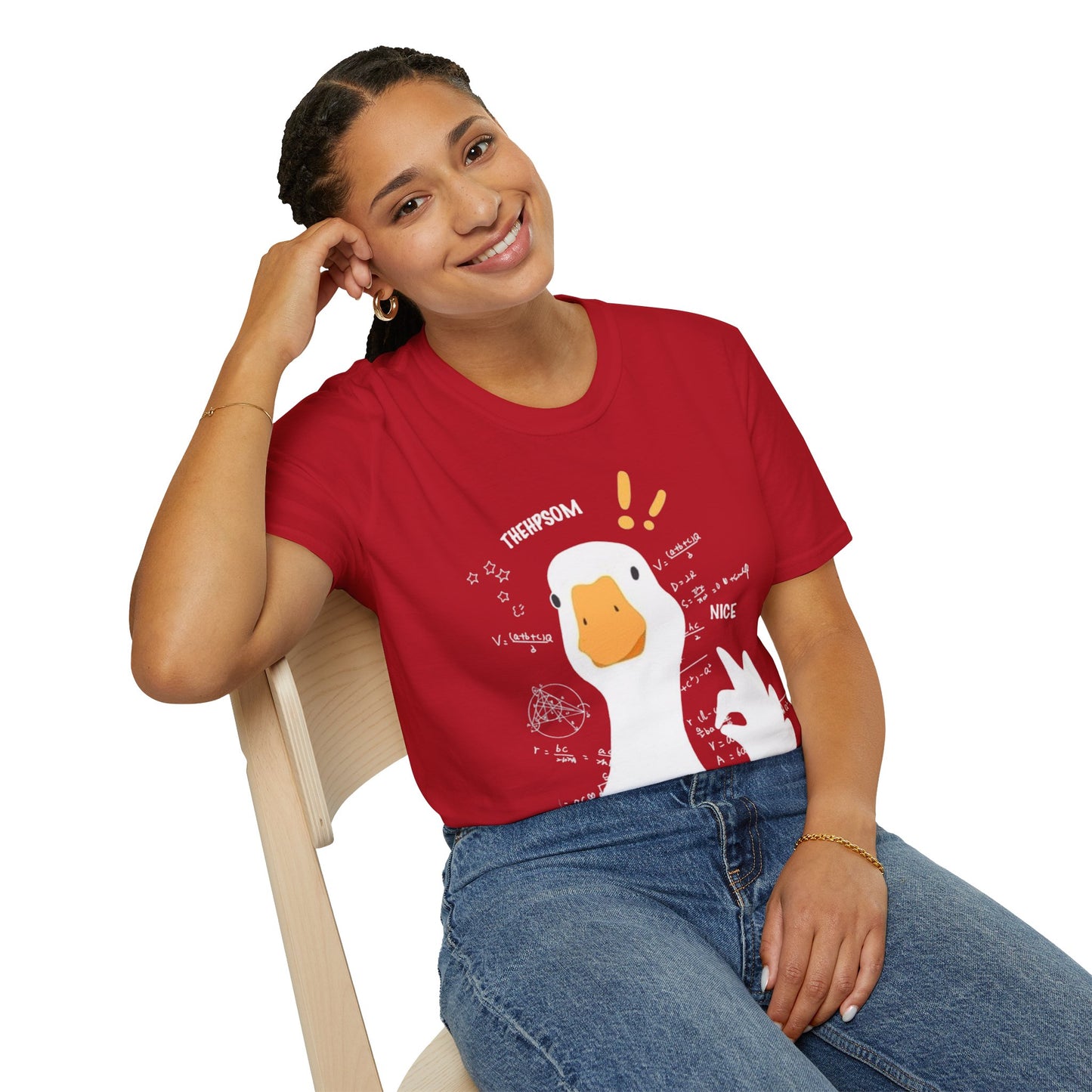 Cartoon Quirky Goose Unisex T-Shirt