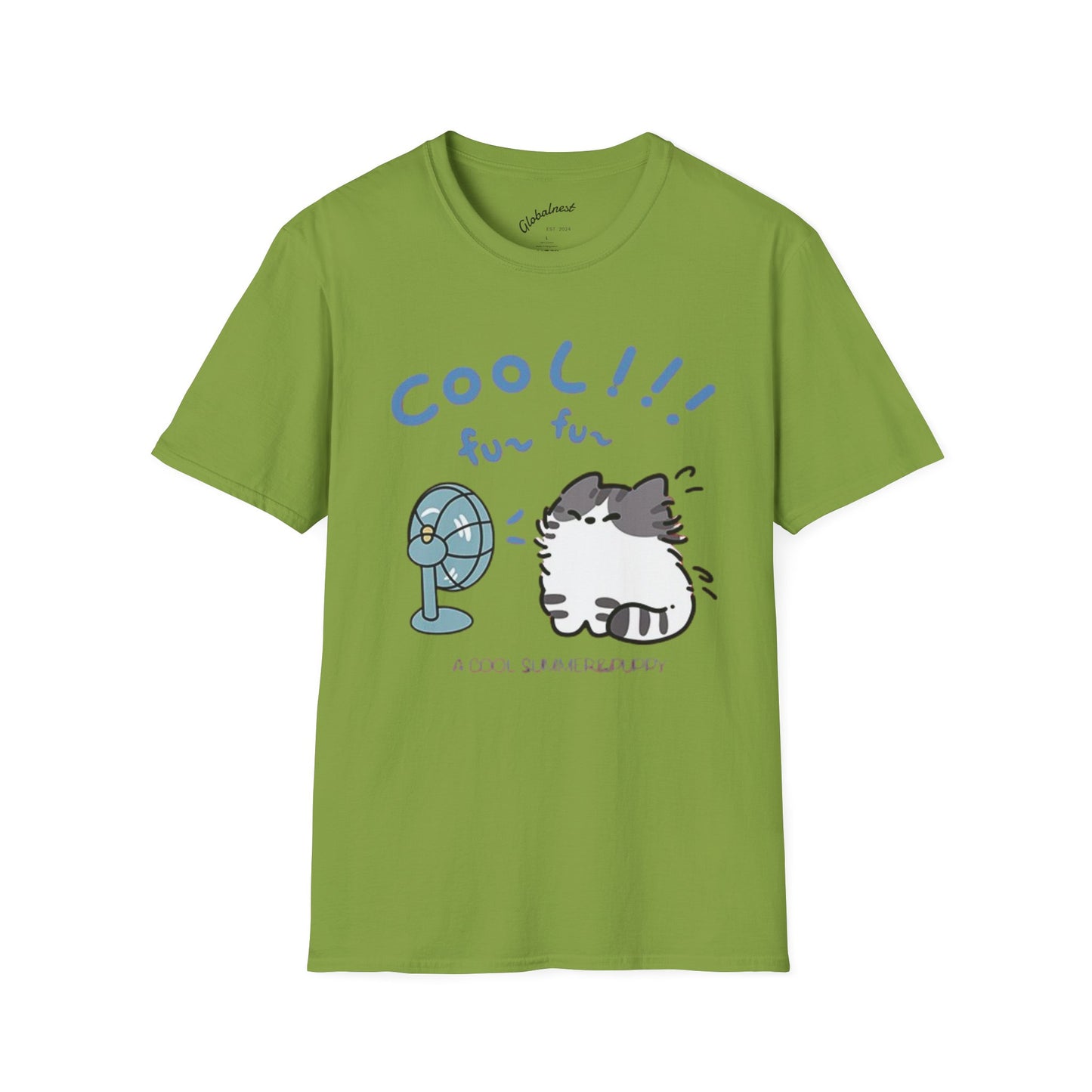 Cartoon Cool Cat Unisex T-Shirt