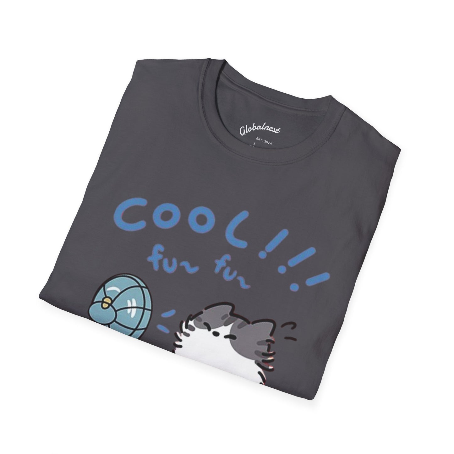 Cartoon Cool Cat Unisex T-Shirt