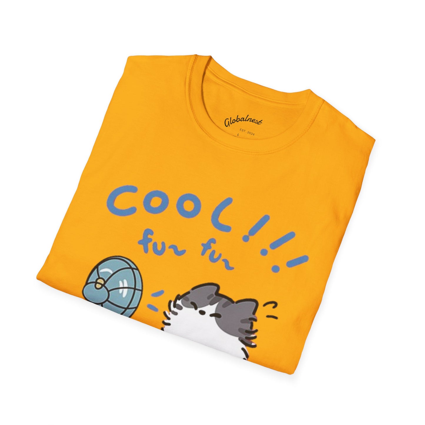 Cartoon Cool Cat Unisex T-Shirt