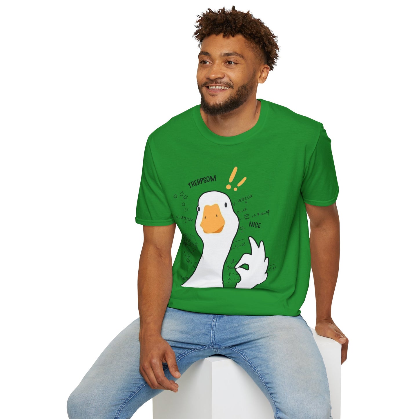 Cartoon Quirky Goose Unisex T-Shirt