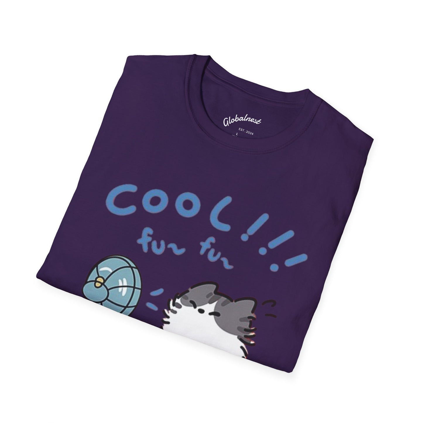 Cartoon Cool Cat Unisex T-Shirt