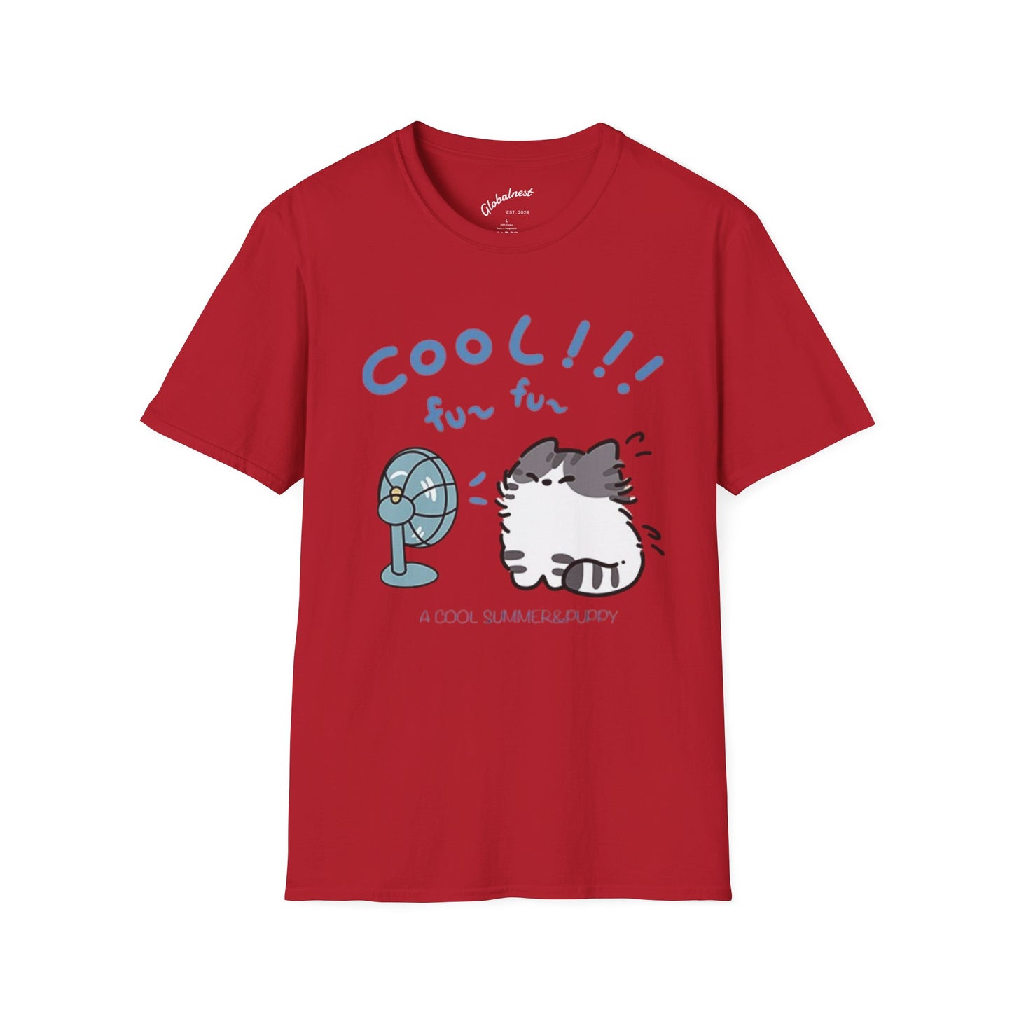 Cartoon Cool Cat Unisex T-Shirt