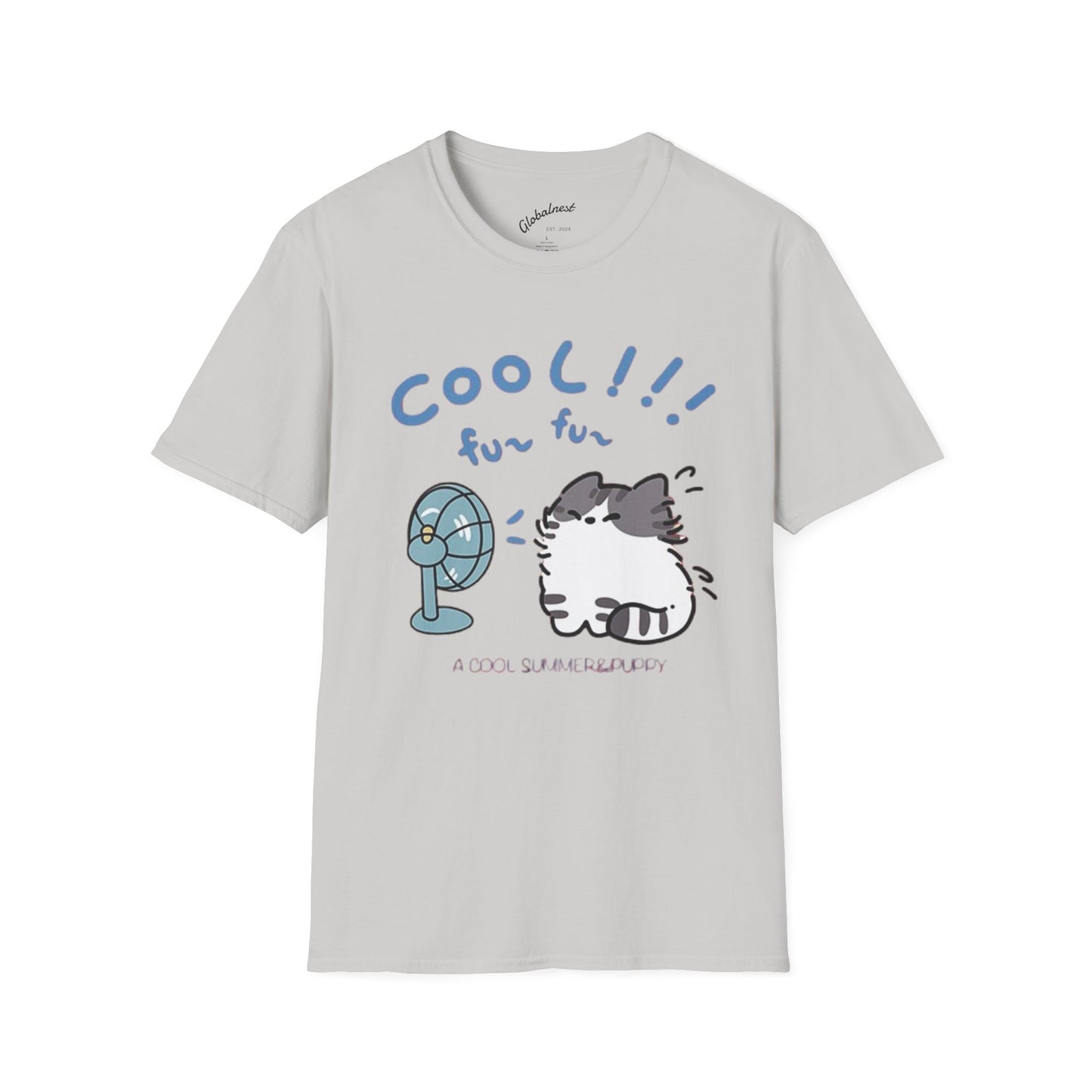 Cartoon Cool Cat Unisex T-Shirt