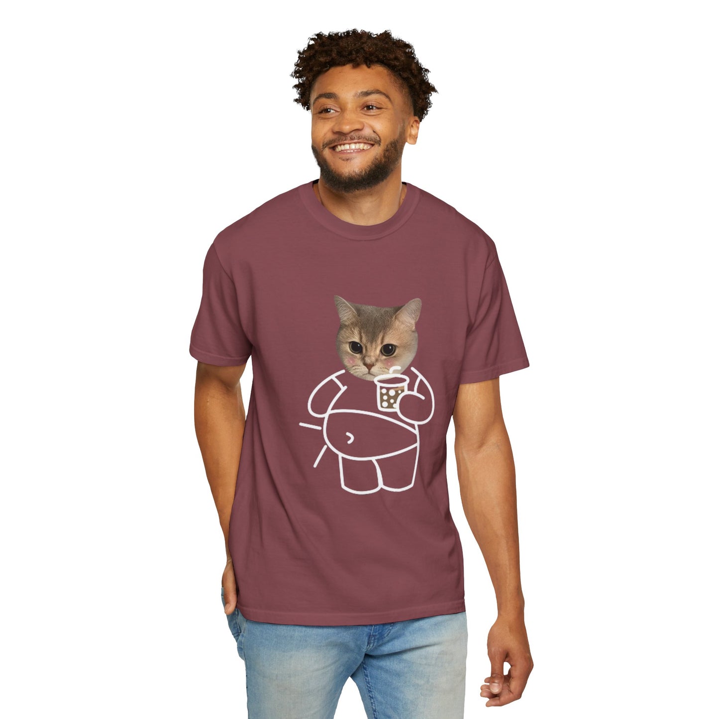 Cartoon Cute Cat Unisex T-Shirt