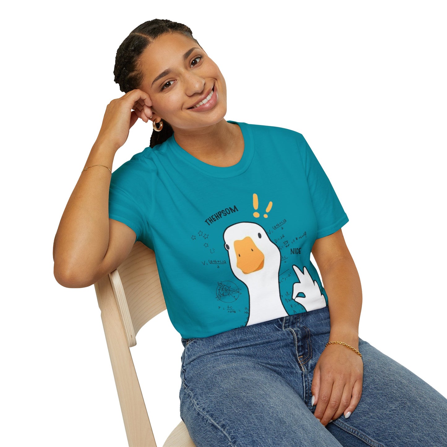 Cartoon Quirky Goose Unisex T-Shirt