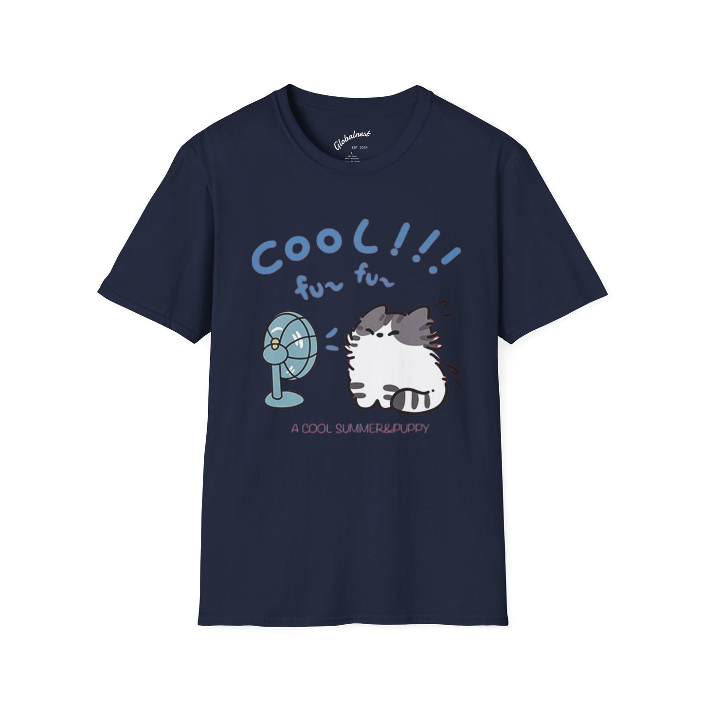 Cartoon Cool Cat Unisex T-Shirt