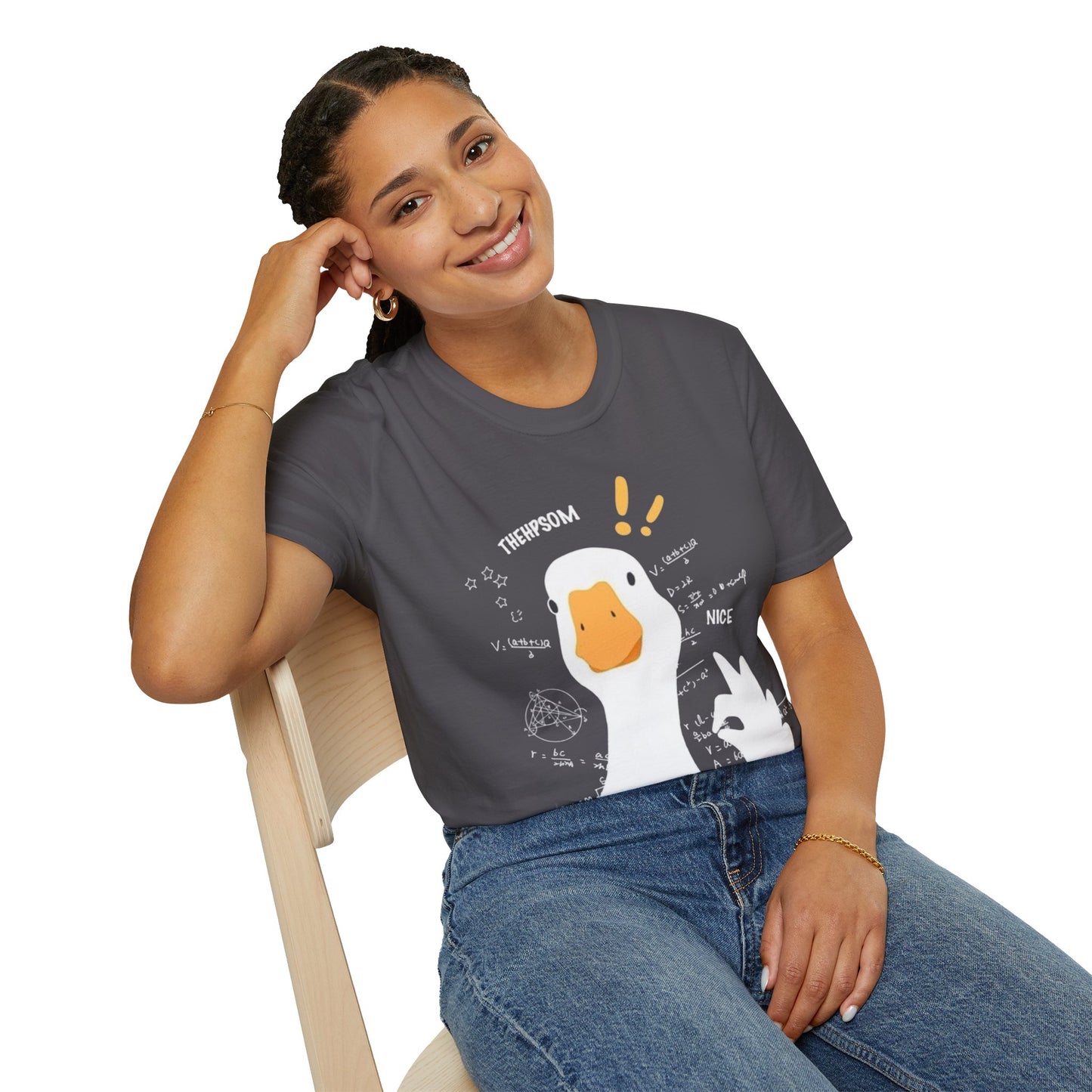 Cartoon Quirky Goose Unisex T-Shirt