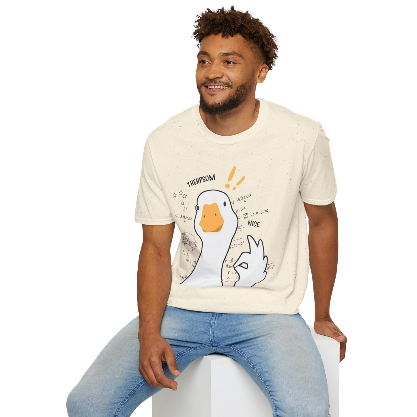 Cartoon Quirky Goose Unisex T-Shirt