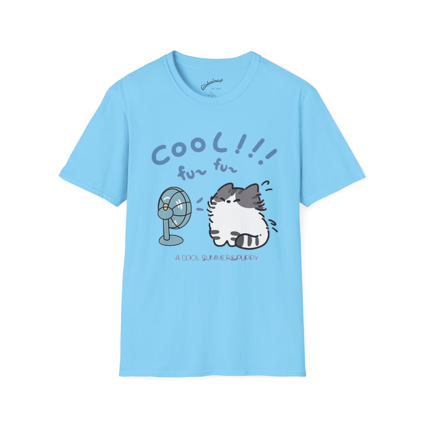 Cartoon Cool Cat Unisex T-Shirt