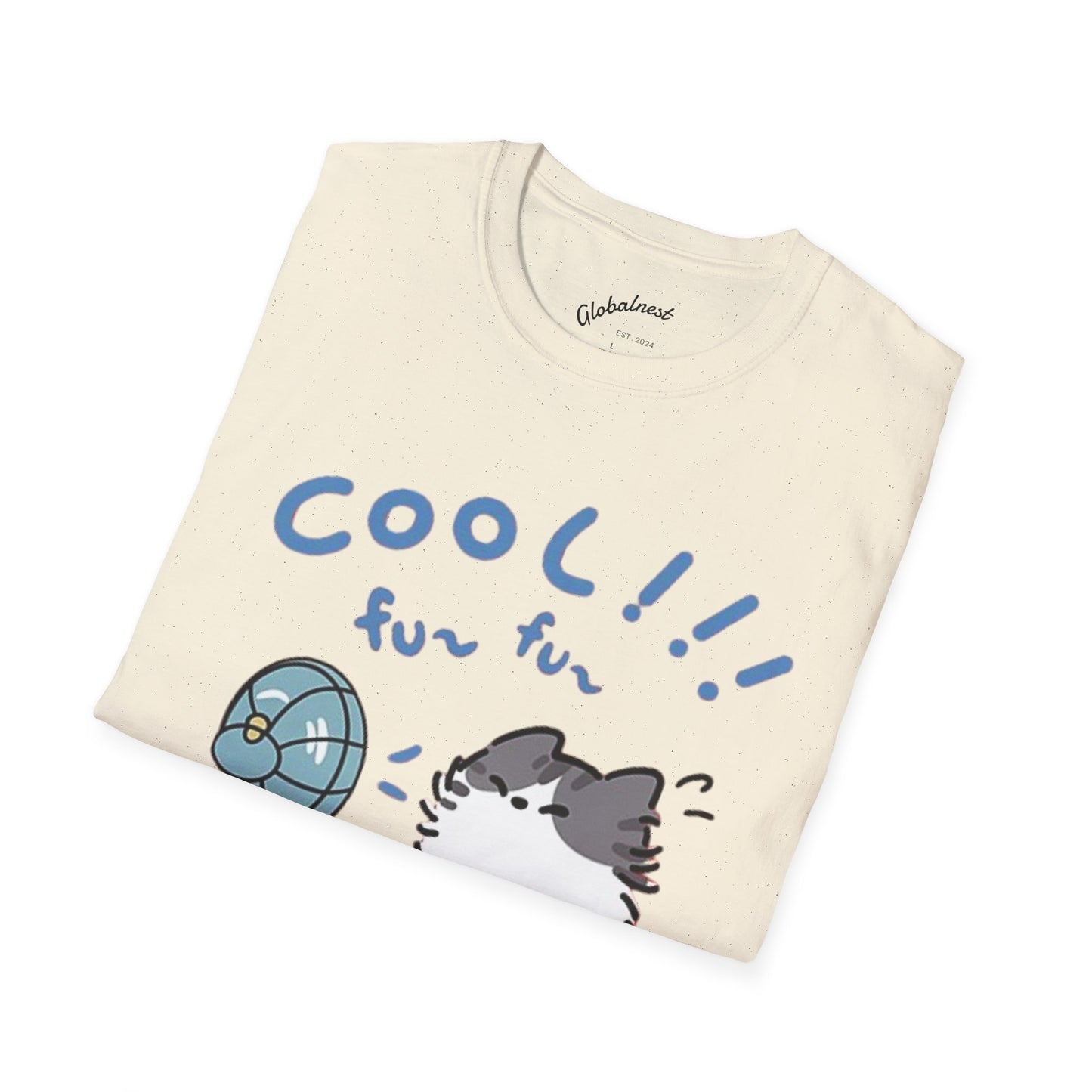 Cartoon Cool Cat Unisex T-Shirt