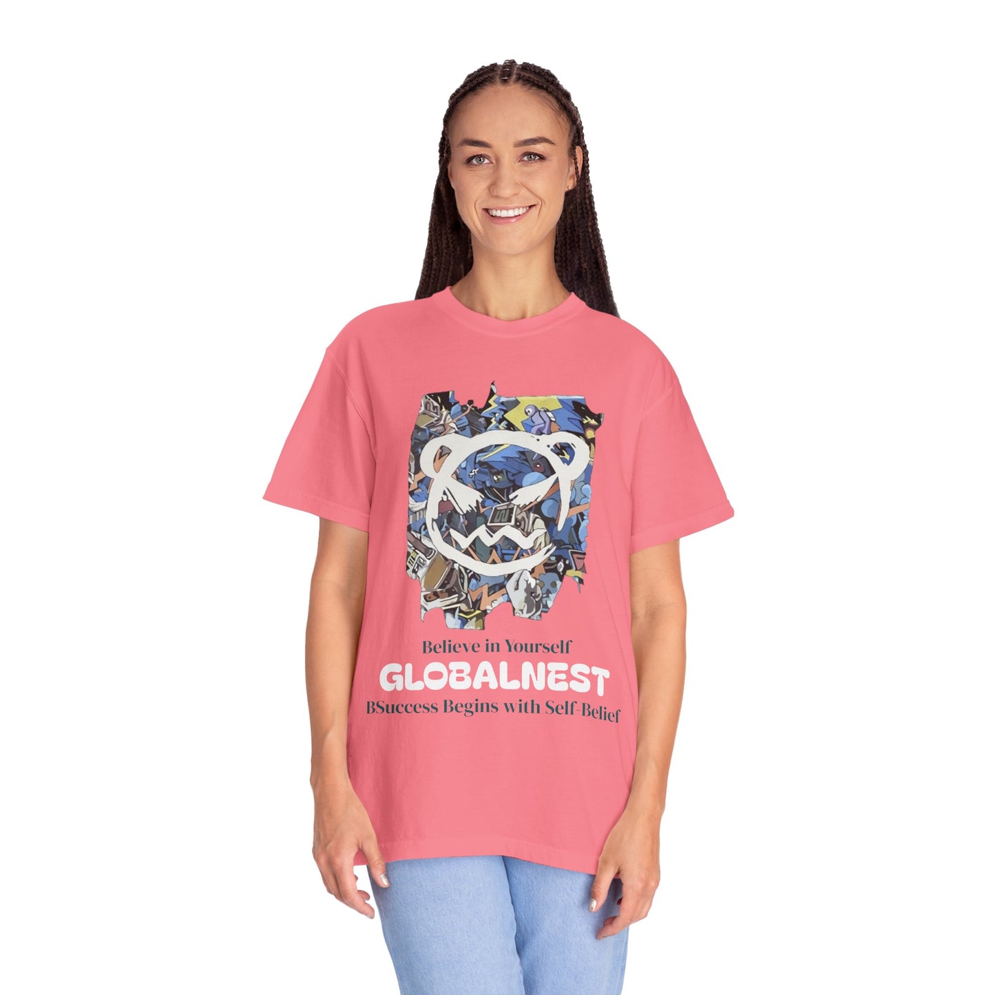 Cartoon Motivational Graphic T-shirt