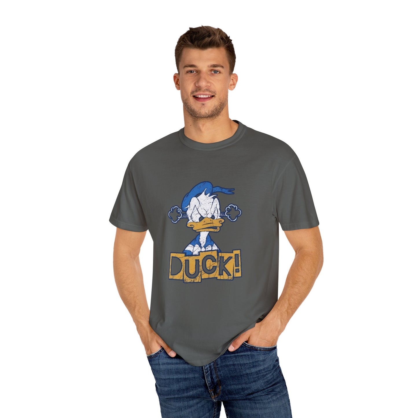 Cartoon Funny Duck Graphic T-Shirt