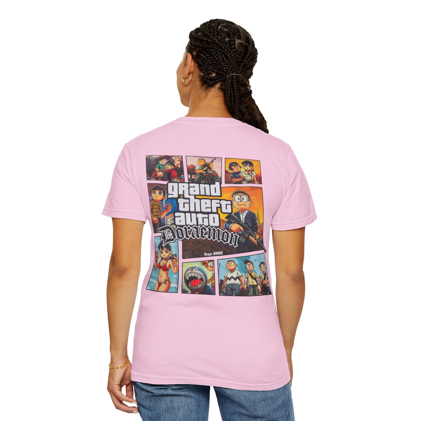 Cartoon GTA & Doraemon Unisex T-Shirt