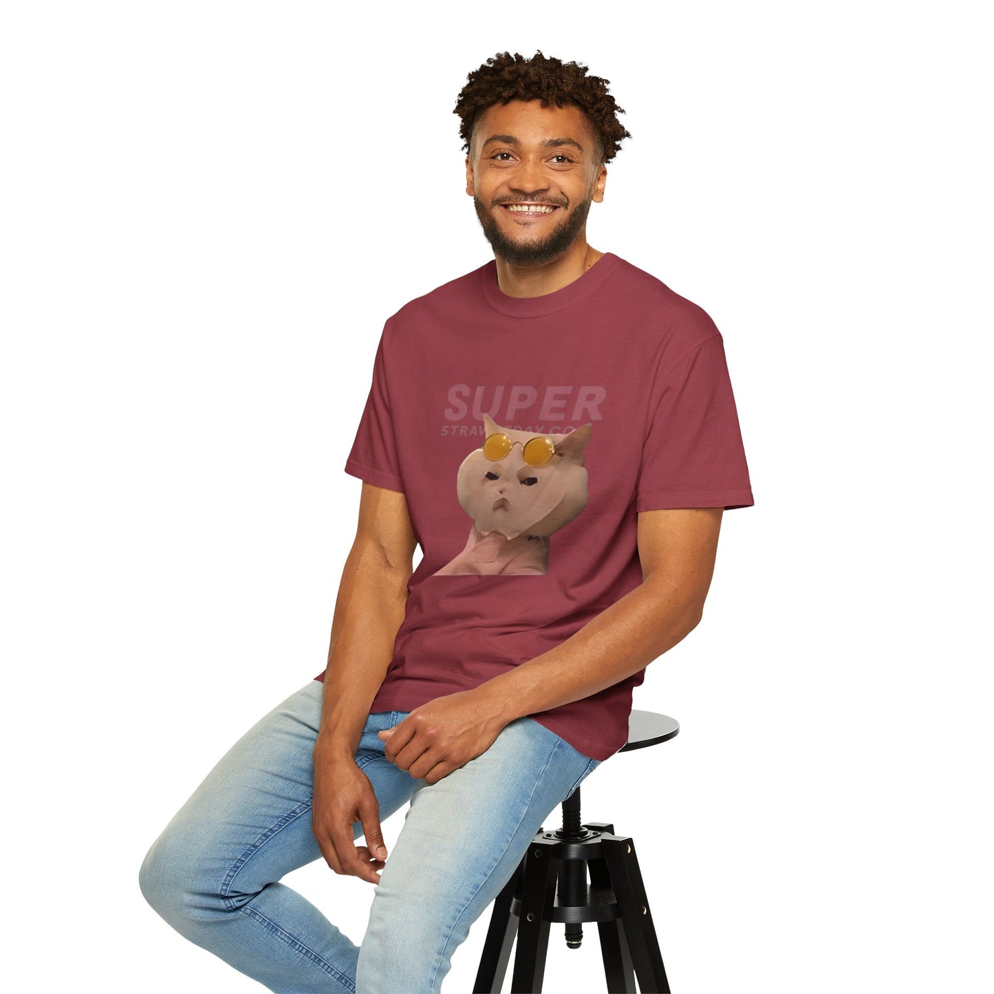 Cartoon Funny Meow Unisex T-Shirt