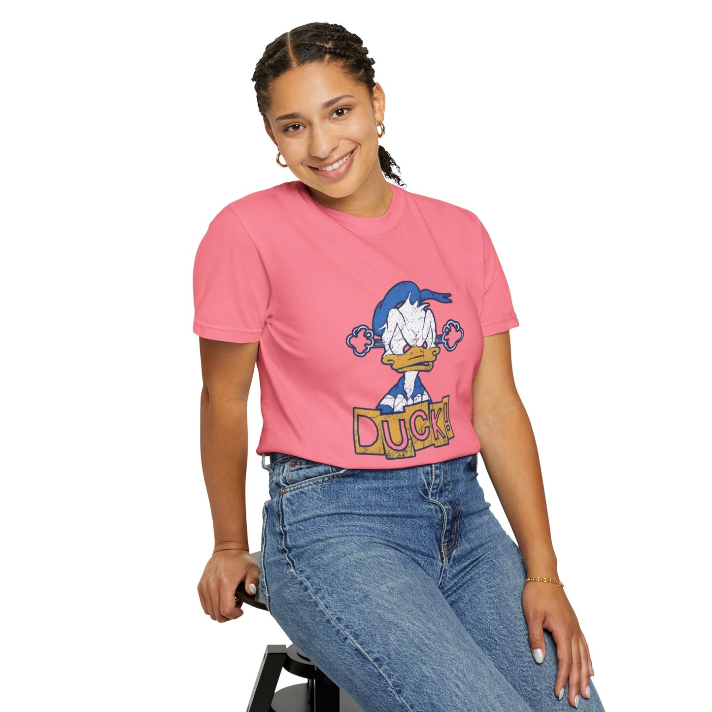 Cartoon Funny Duck Graphic T-Shirt