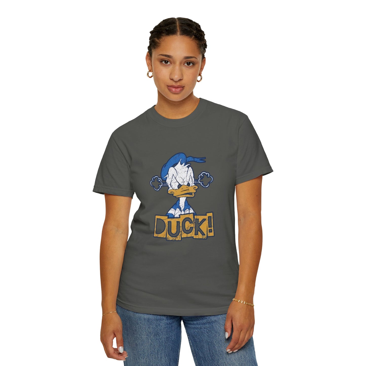 Cartoon Funny Duck Graphic T-Shirt