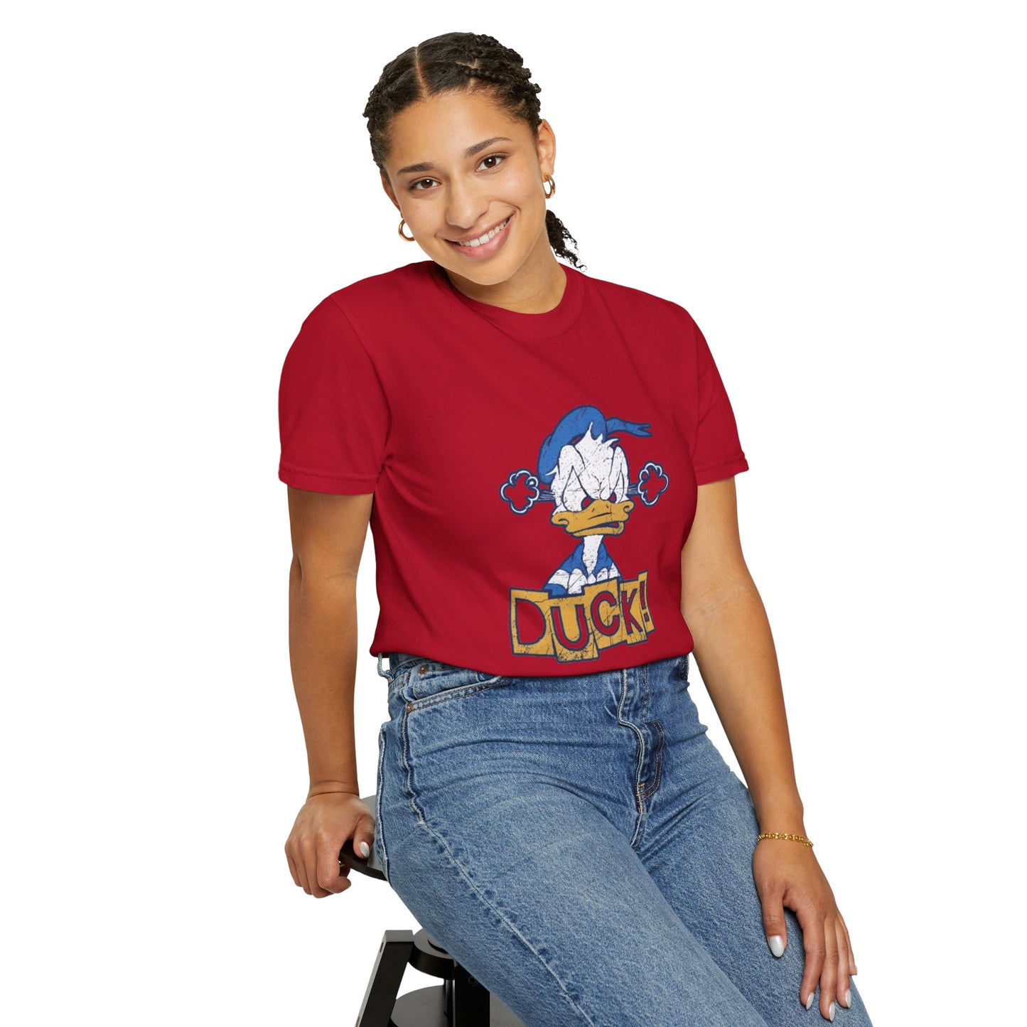 Cartoon Funny Duck Graphic T-Shirt