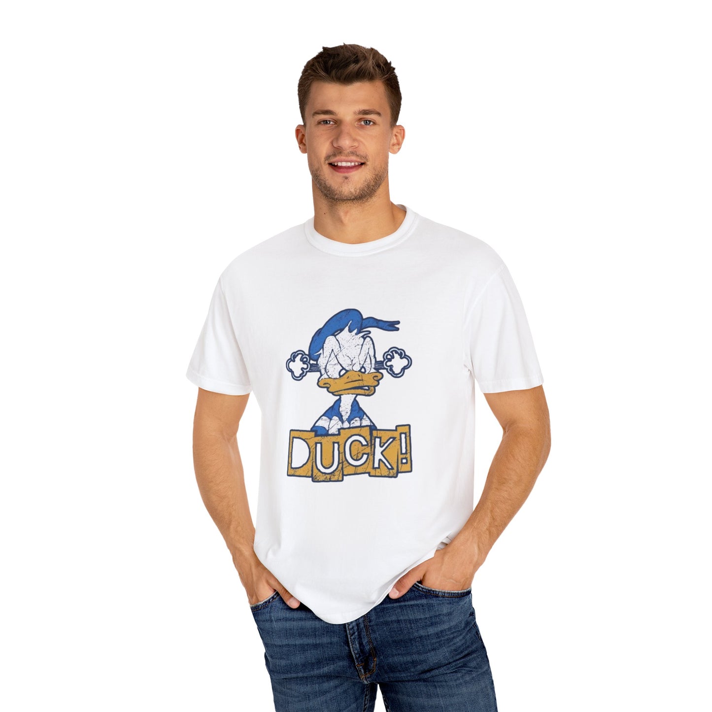 Cartoon Funny Duck Graphic T-Shirt