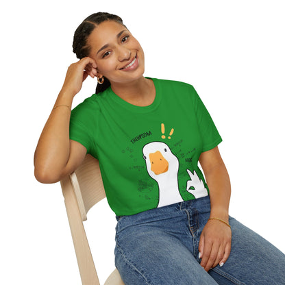 Cartoon Quirky Goose Unisex T-Shirt
