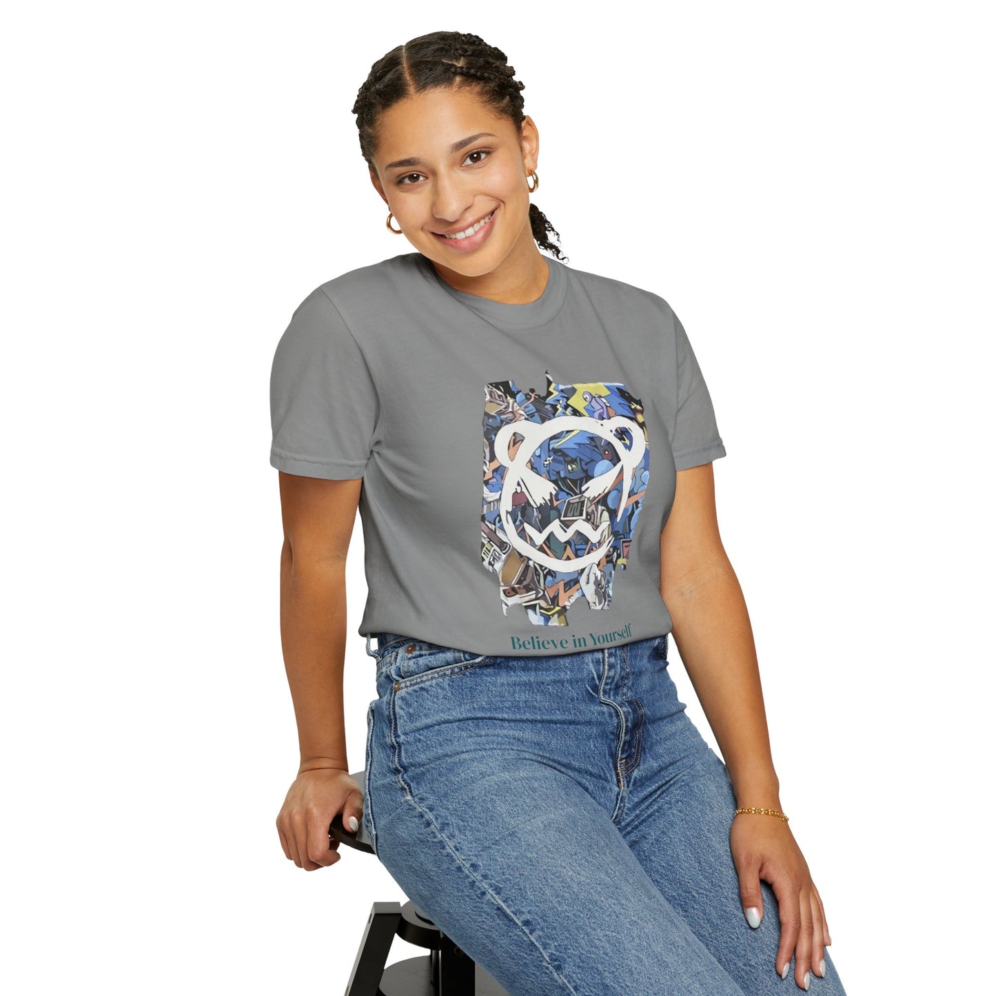 Cartoon Motivational Graphic T-shirt