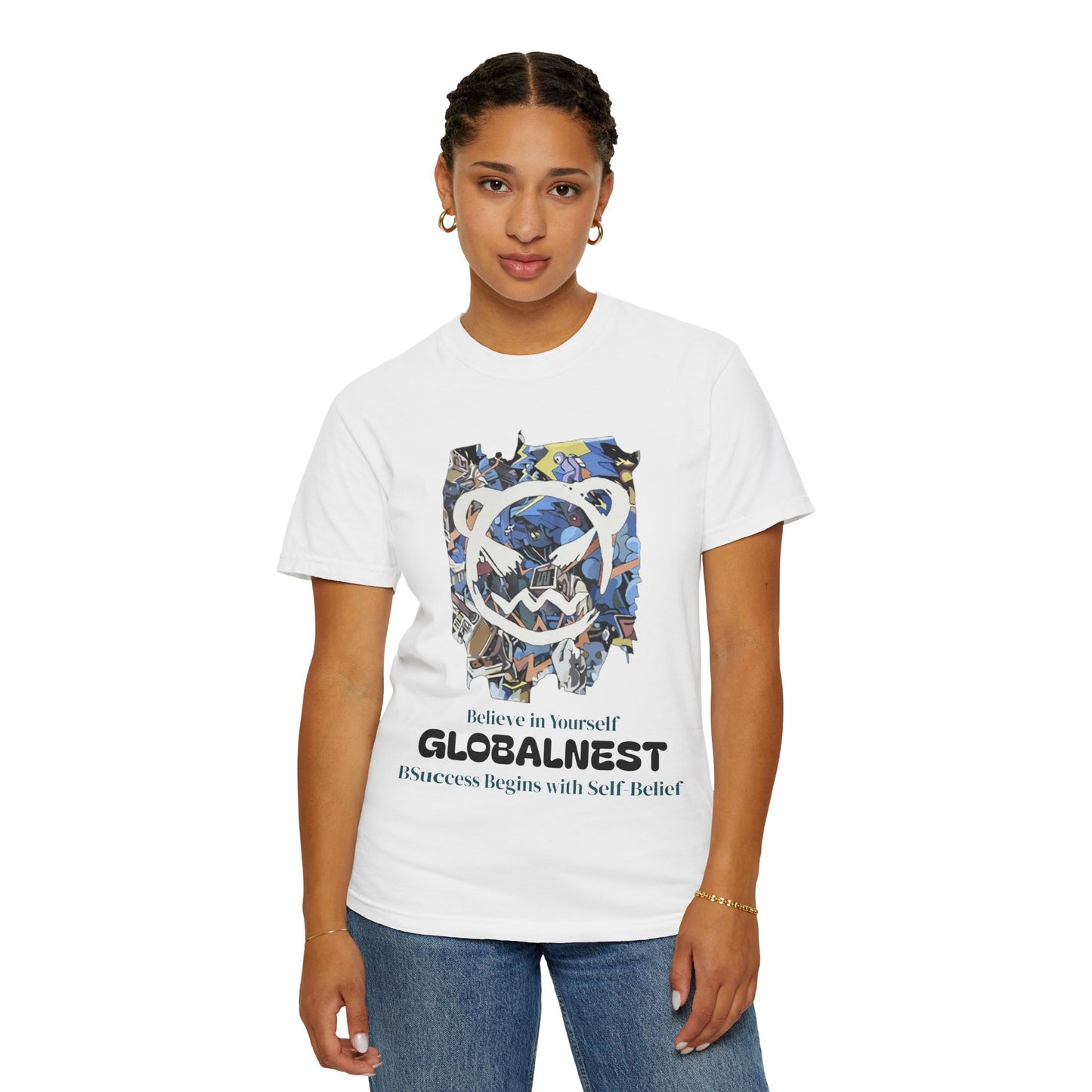 Cartoon Motivational Graphic T-shirt