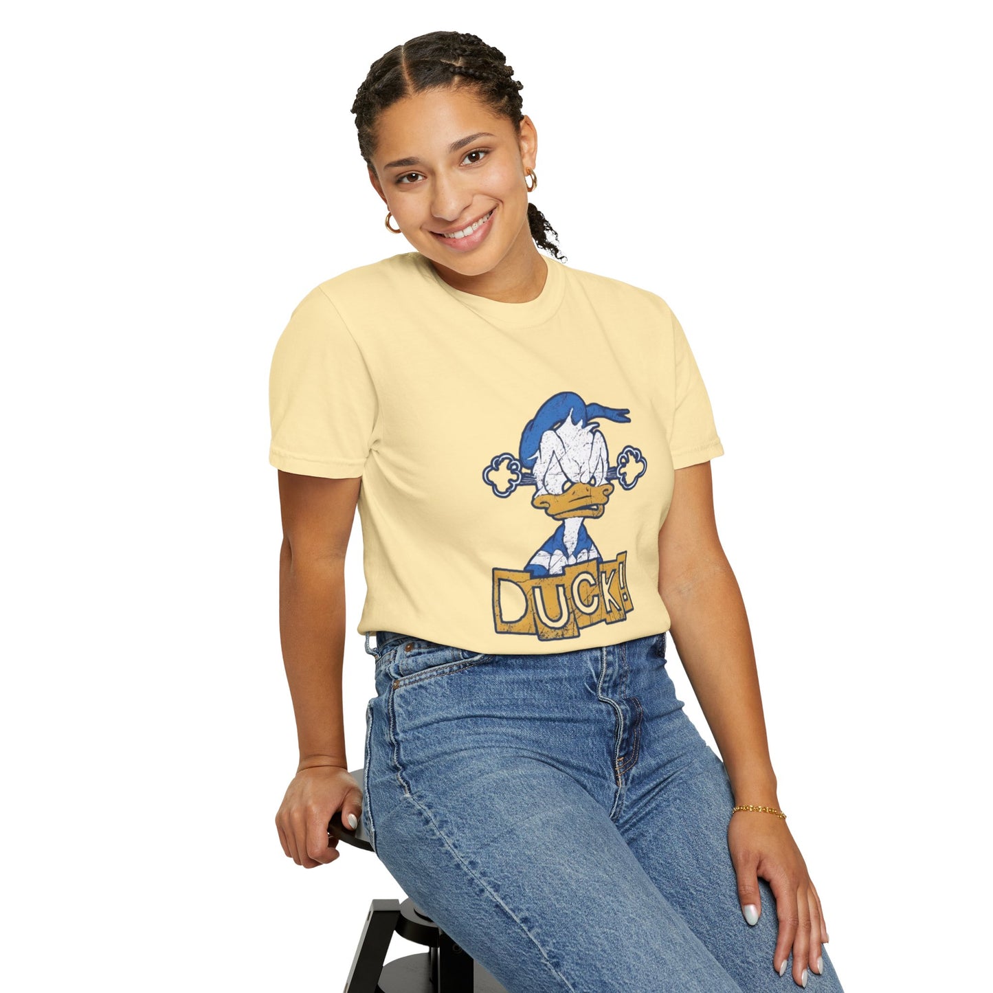 Cartoon Funny Duck Graphic T-Shirt