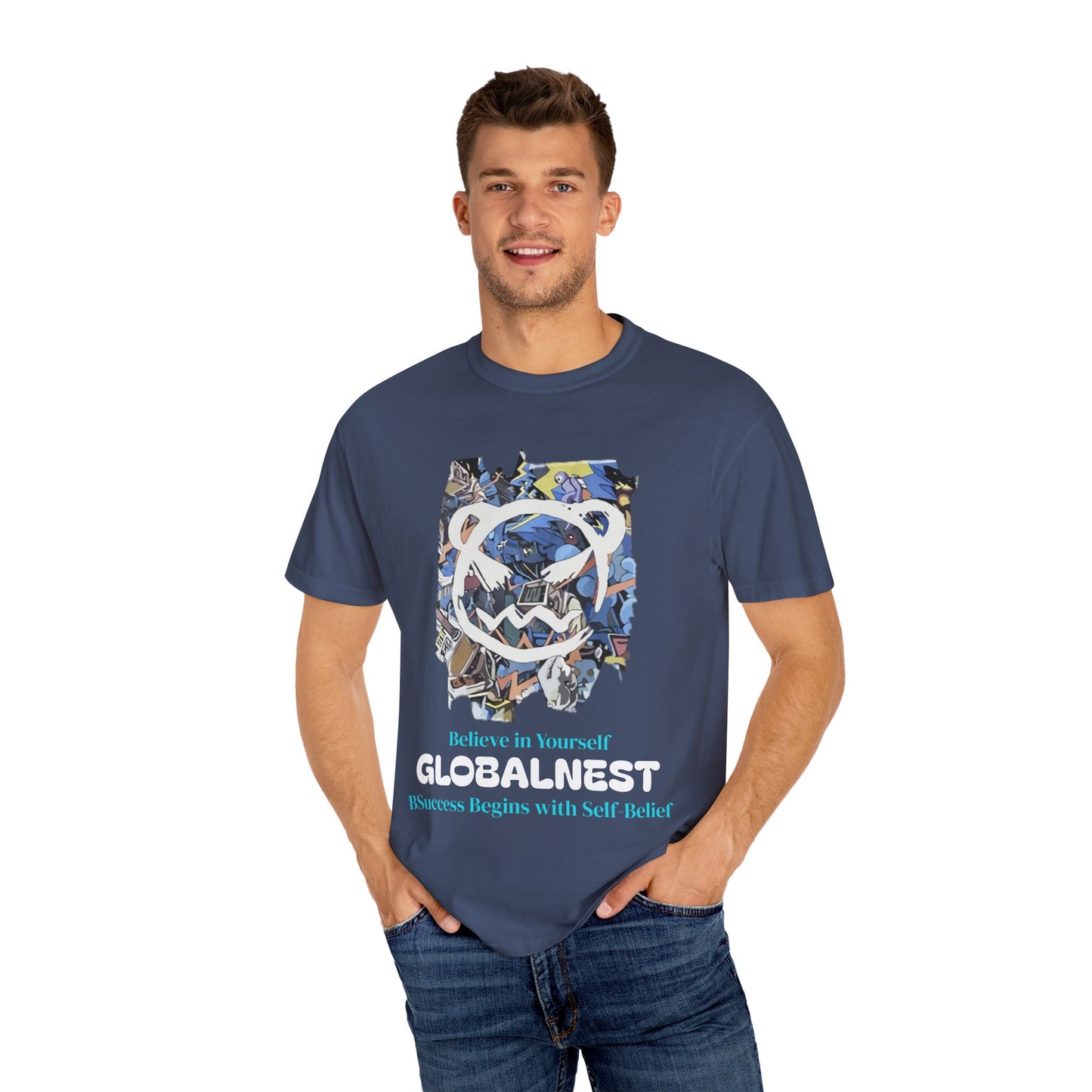 Cartoon Motivational Graphic T-shirt